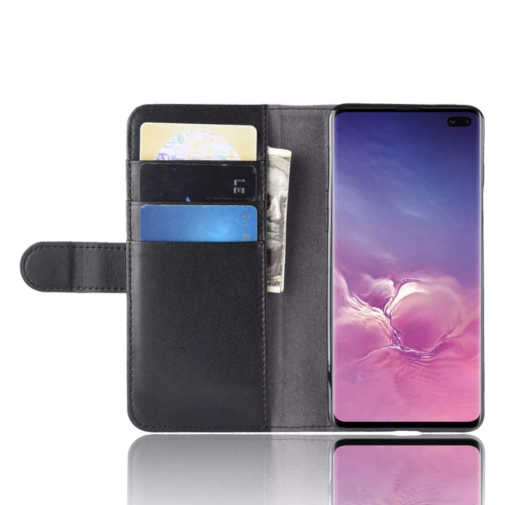 Etui na telefon komórkowy Samsung Galaxy S10 / S10 Plus / S10e, Premium skórzane etui ochronne z klapką do Samsung Galaxy S10 / S10 Plus / S10e etui skórzane od wewnątrz i na zewnątrz (S10 Plus,
