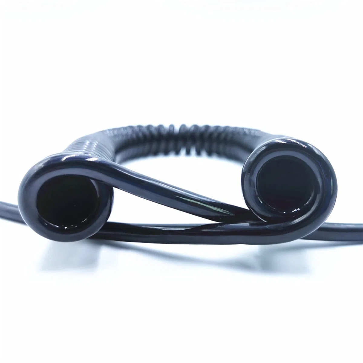 Kabel sprężynowy, 2,5 M, 5 M, 7,5 M czarny przewód zasilający, rozciągliwy przewód, 6 żył, 8 żył, 24AWG, 20AWG,