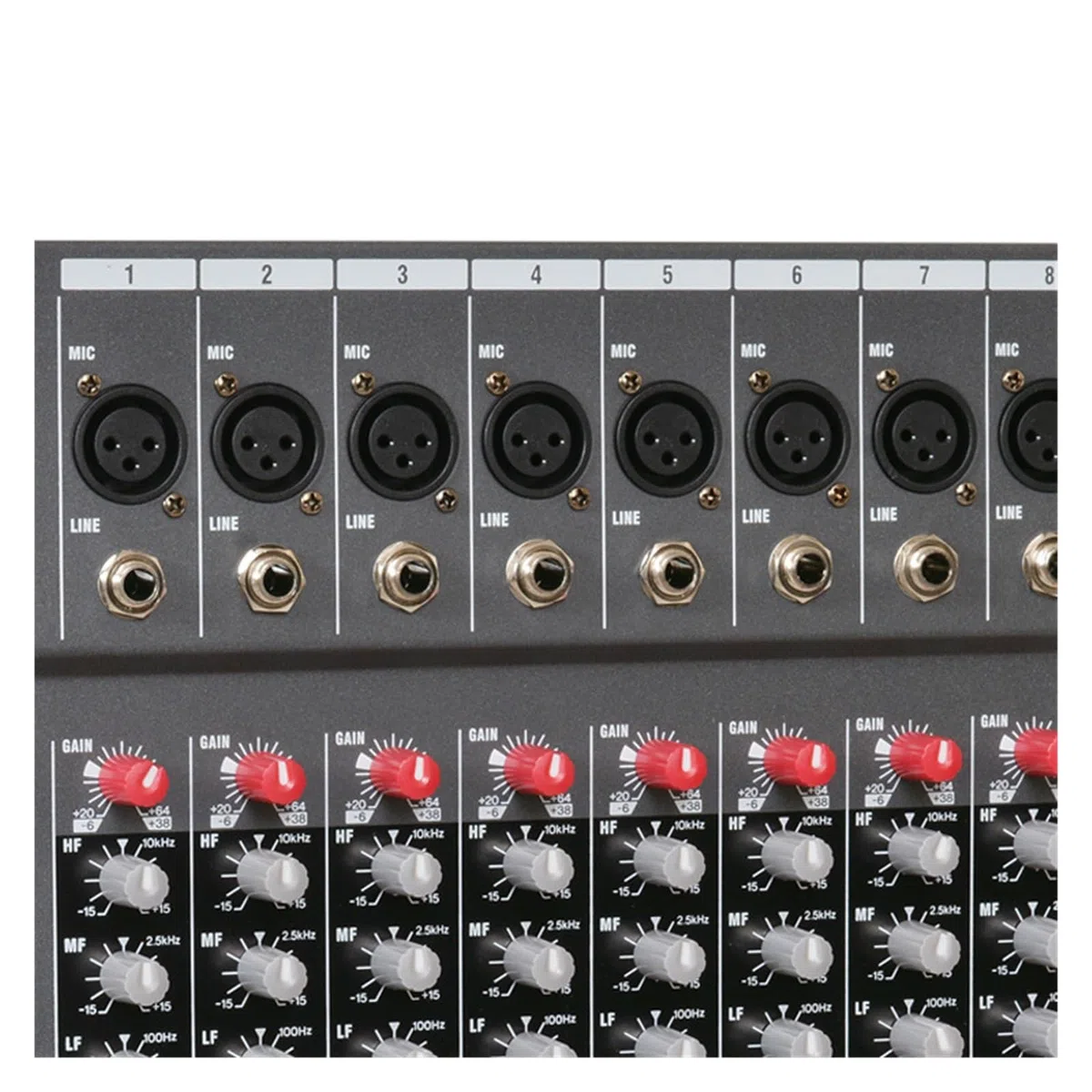 Mikser audio, profesjonalny mikser z 8 kanałami, konsola do miksowania dźwięku, obsługa Bluetooth, USB i zasilanie fantomowe 48 V do nagrywania na imprezach