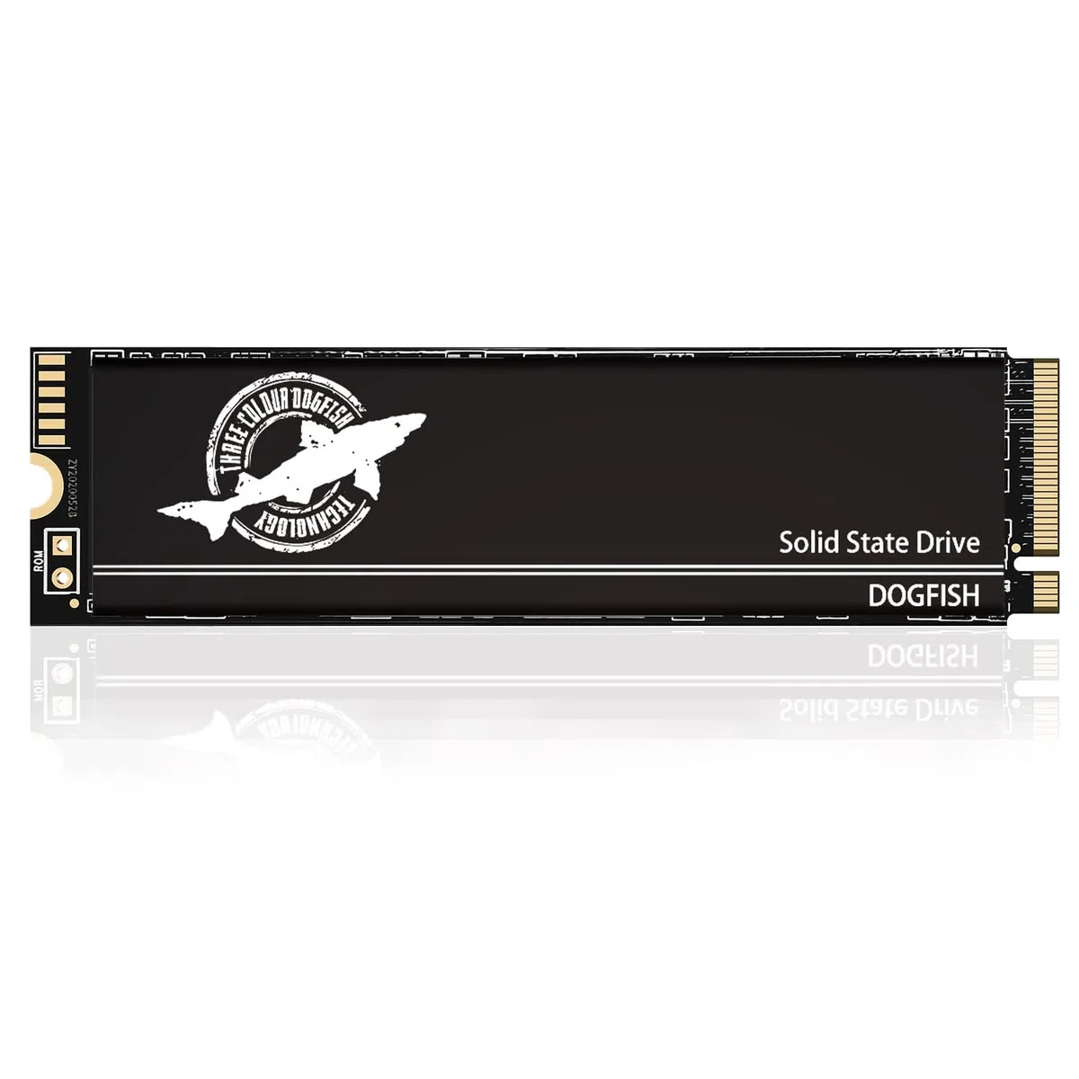 Dogfish SSD M.2 NVMe 4TB PCIe 4.0 Gen4, dysk twardy wewnętrzny SSD z podkładkami przewodzącymi ciepło, do 7 300 MB/s, do komputerów stacjonarnych PS5 gamingowych, laptopów, M2 2280 4TB