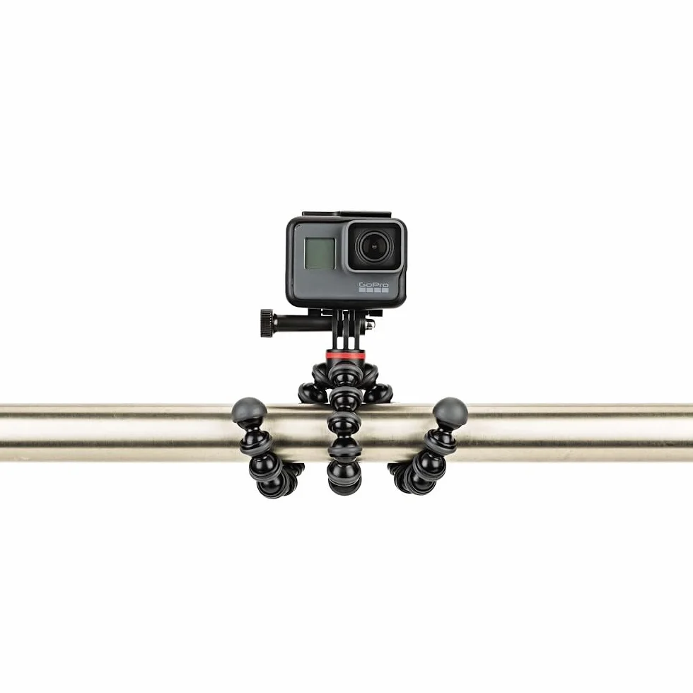 JOBY JB01516-BWW GorillaPod 500 Action flexibles Ministativ (mit Stiftbefestigung für GoPro, 360-Grad-Kameras und andere Action-Kameras, Traglast bis zu 500 g)