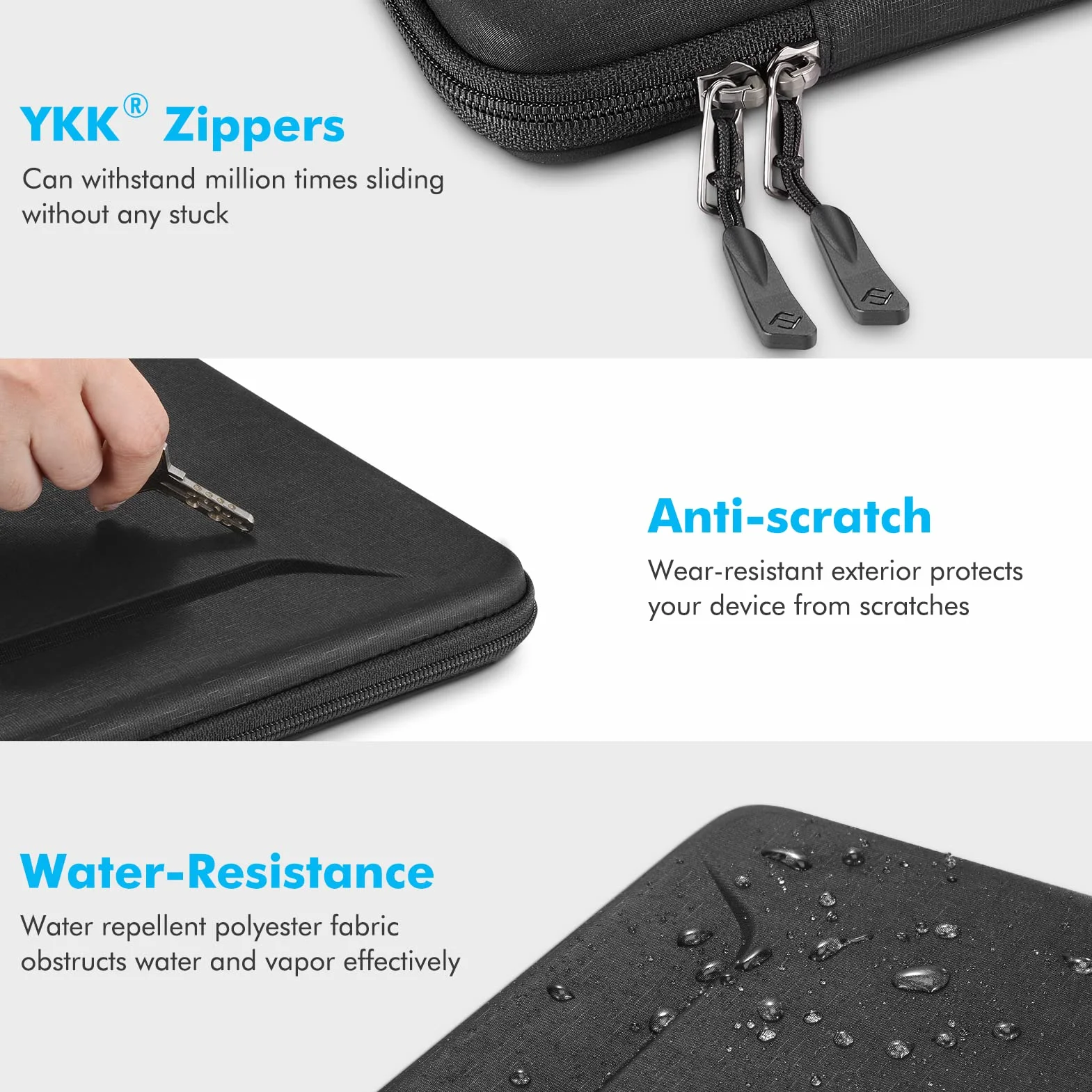 FINPAC Torba na laptopa do 16 cali MacBooka Pro 2026-2019, 15,6 cali Lenovo Tab Notebook/IdeaPad, odporna na wstrząsy twarda obudowa ochronna do 15,6-calowych laptopów HP/ASUS/Acer/Surface/Huawei