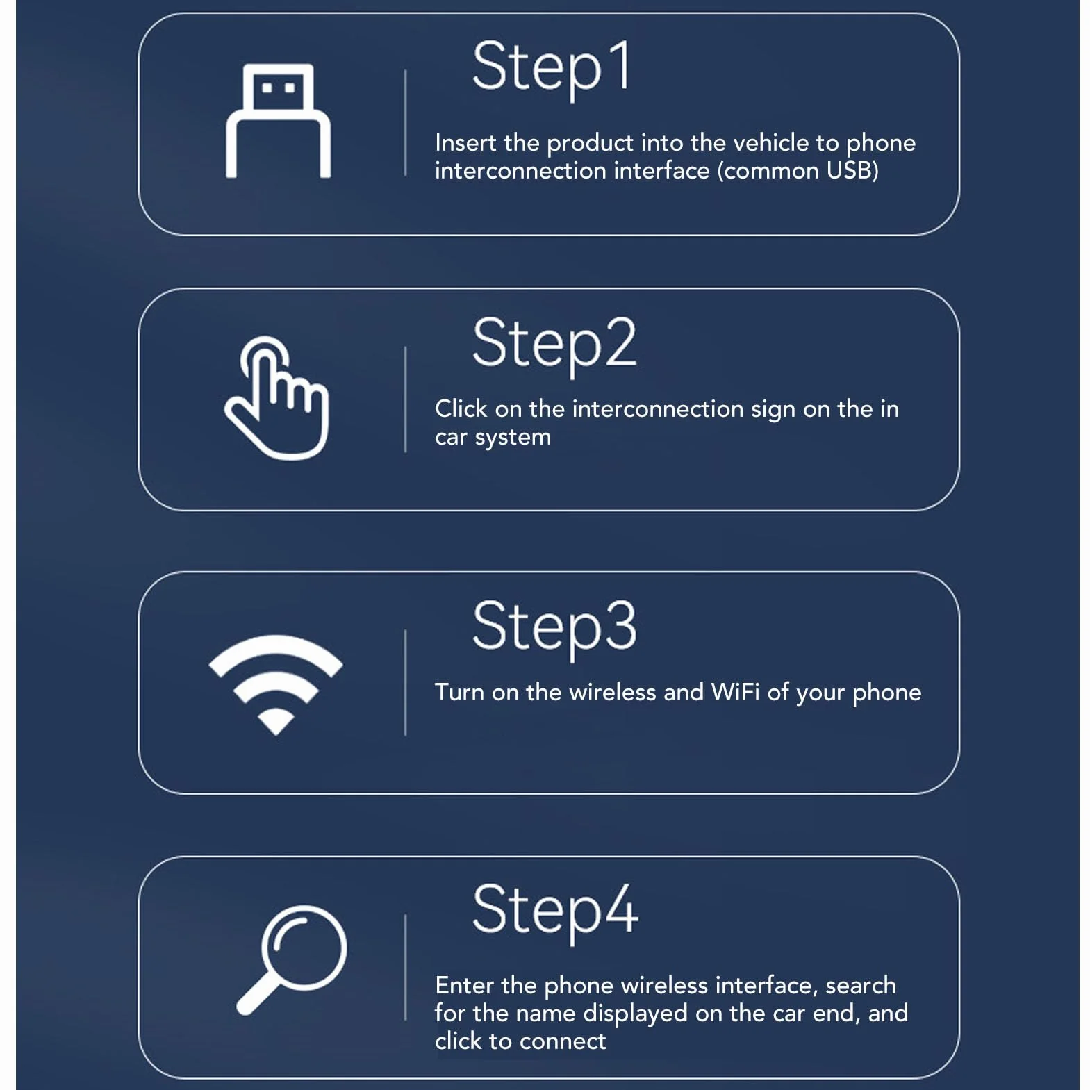 Goshyda Car Play Android Auto Bezprzewodowy Adapter 2 w 1, Podłączony do Bezprzewodowego Zasilacza Samochodowego z Automatycznym Połączeniem, Plug and Play dla Systemu OS X Android