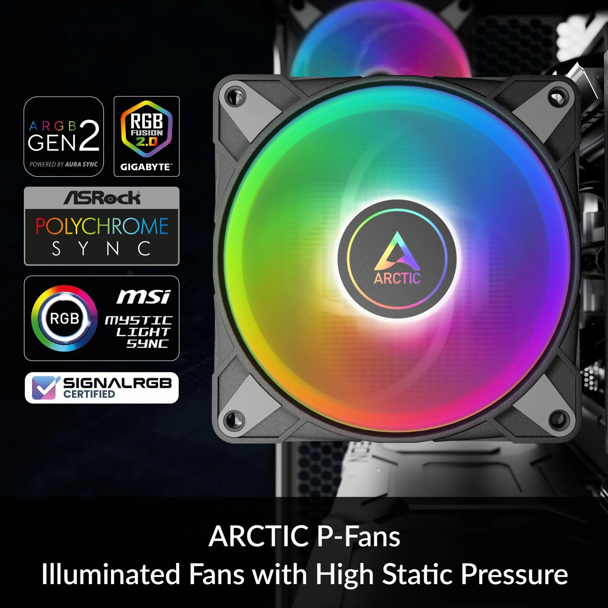 ARCTIC Freezer 36 A-RGB Czarny jednowieżowy cooler CPU 120 mm push-pull