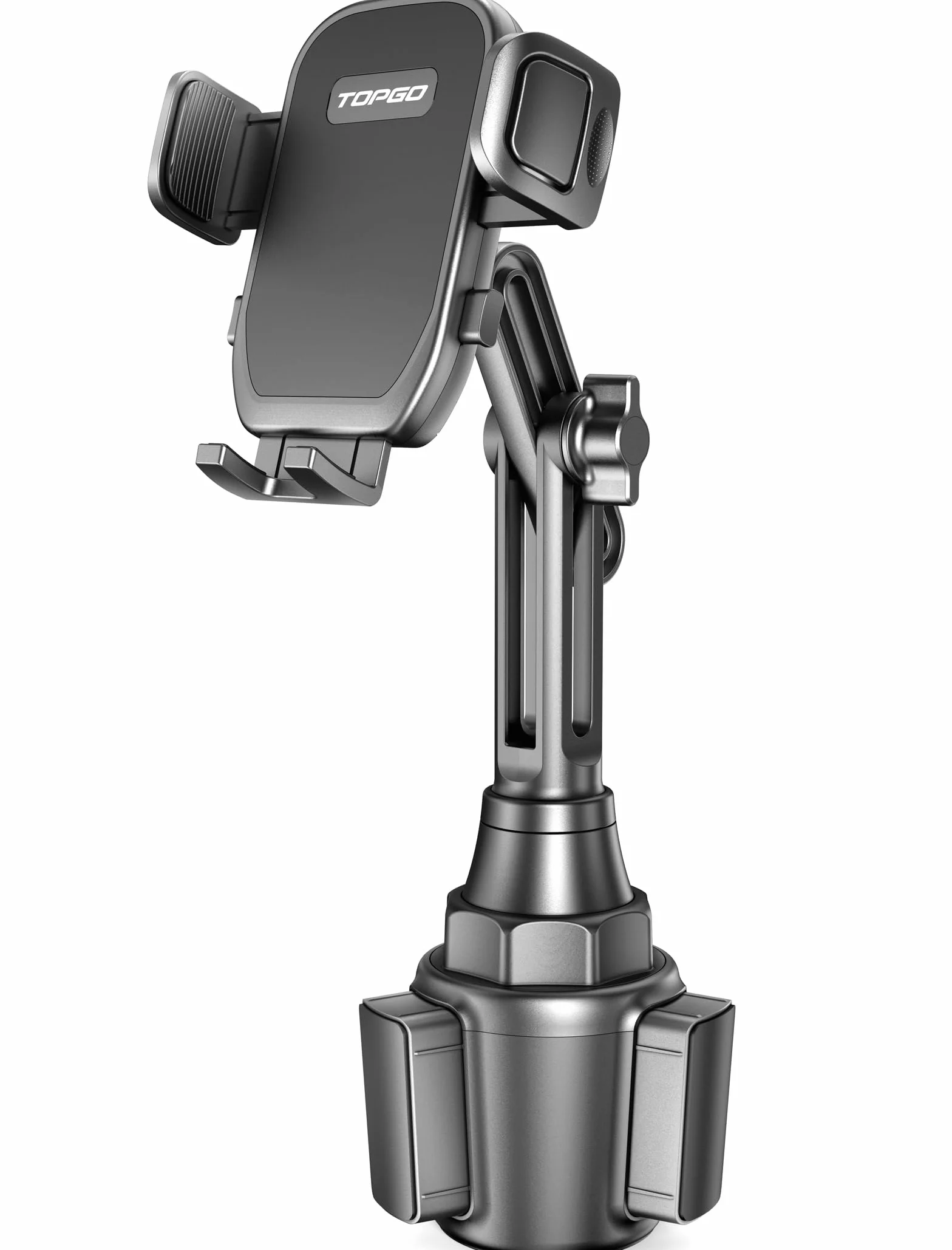 Uchwyt na kubek Uchwyt na telefon, [Bez wstrząsów i drążka z regulacją wysokości] Uchwyt na telefon do samochodu, podstawka na telefon komórkowy do iPhone iPhone iPhone 14, Samsung i innych