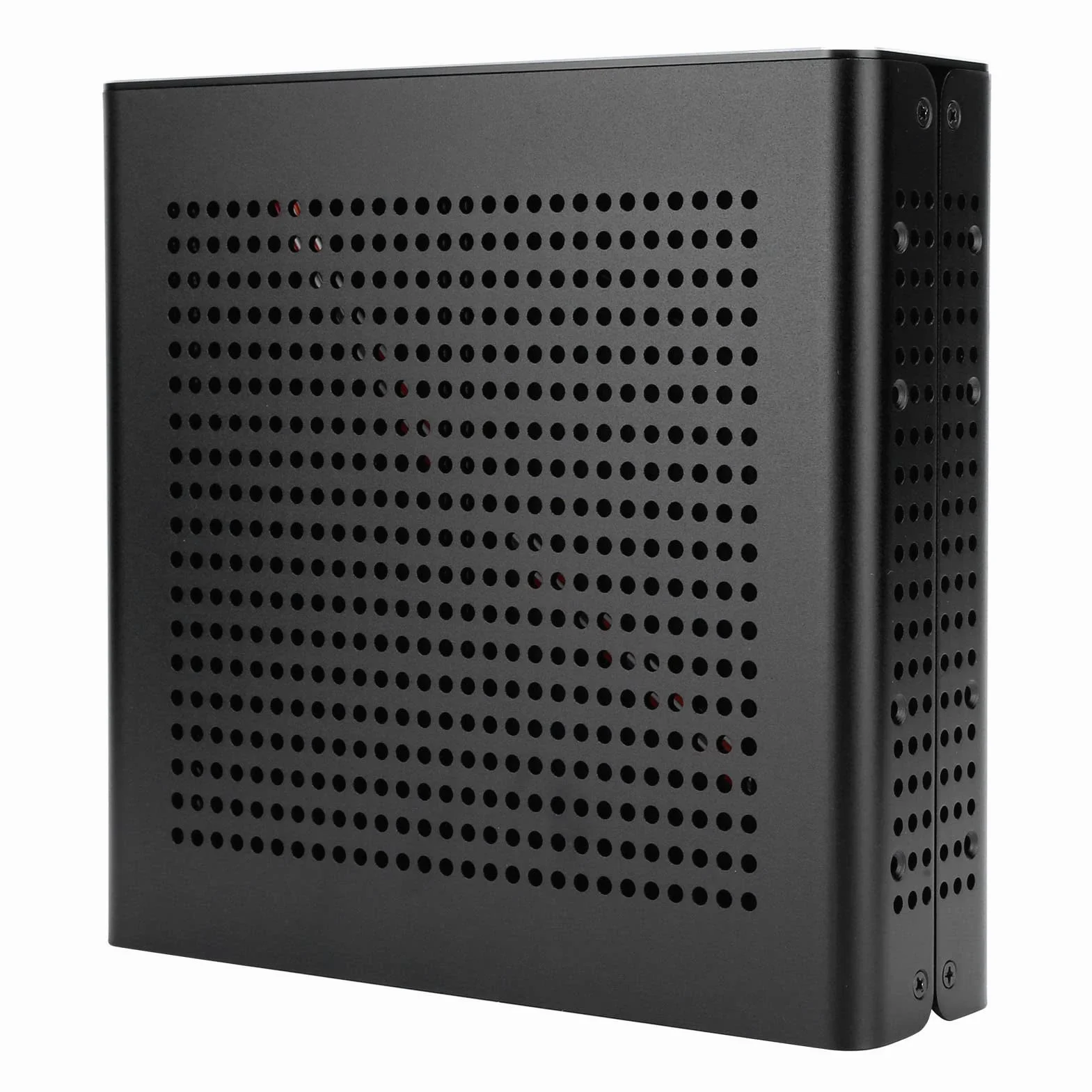 Aluminiowa Obudowa HTPC do Płyty Głównej MiniITX, Obudowa G60S Zapewnia cichą pracę, Odpowiednia do Użytku Domowego i Biurowego, Elegancka Tekstura i Wszechstronne Możliwości Umieszczenia