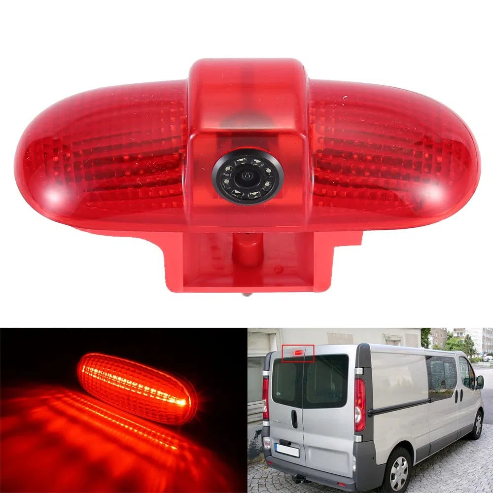 Lampa hamowania HD kamera cofania zestaw z monitorem LCD 4,3", zamiennik kamery cofania do Renault Trafic II III Diesel Petrol FWD FL EL JL JG FG/Opel Vivaro Diesel Petrol Chassis FWD A B C X82 X83 J7