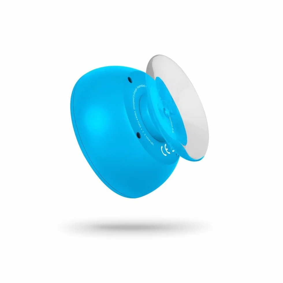 SPC Splash 2 Bezprzewodowy głośnik Bluetooth 5.0 do prysznica z przyssawką IPX5, radio FM, zestaw głośnomówiący, mikrofon, niebieski