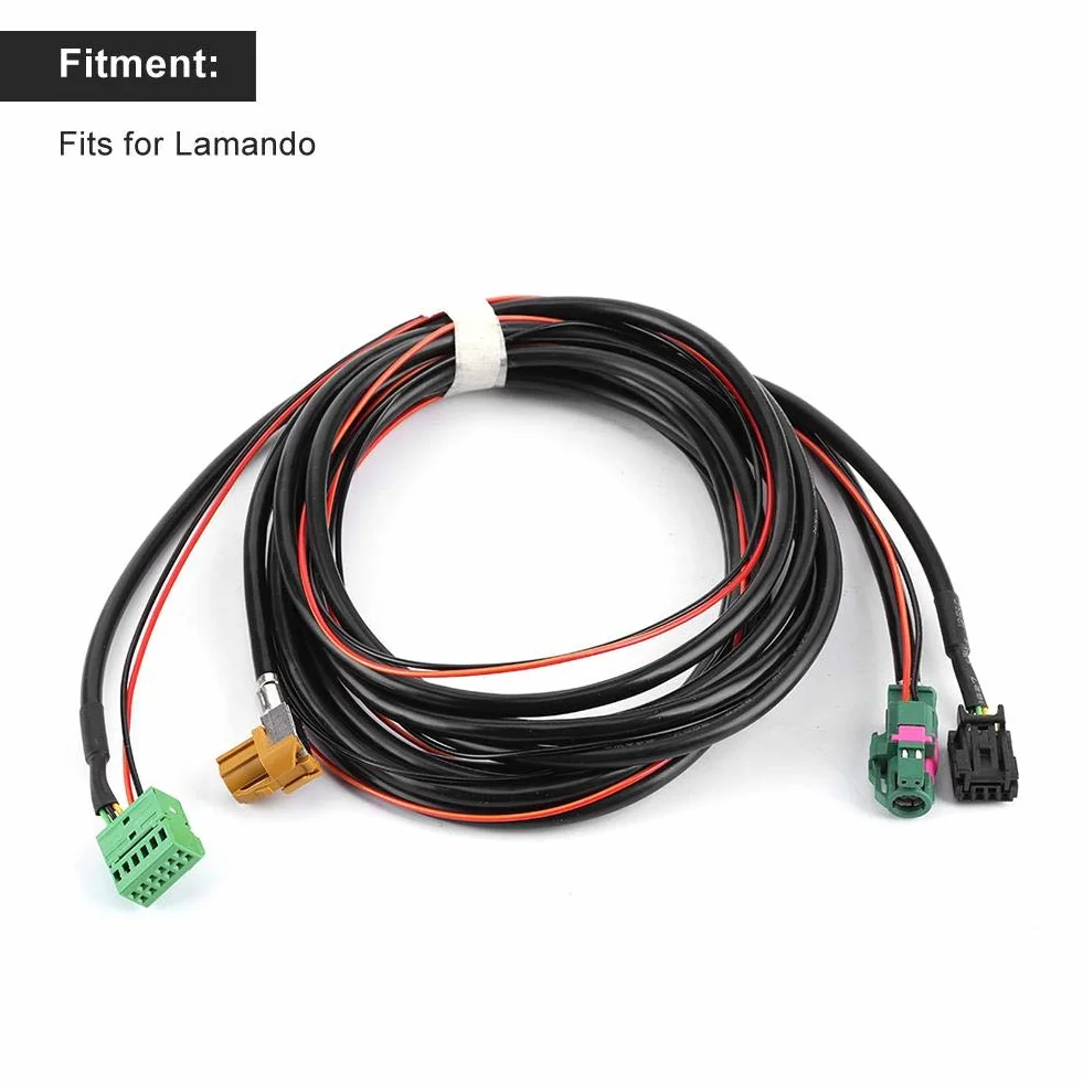 Carplay wiązka przewodów Aux IN Carplay, kabel przełączający, MIB Carplay MQB telefon AUX USB wiązka kabli 5G0 035 222 E5Q0 035 724 pasuje do