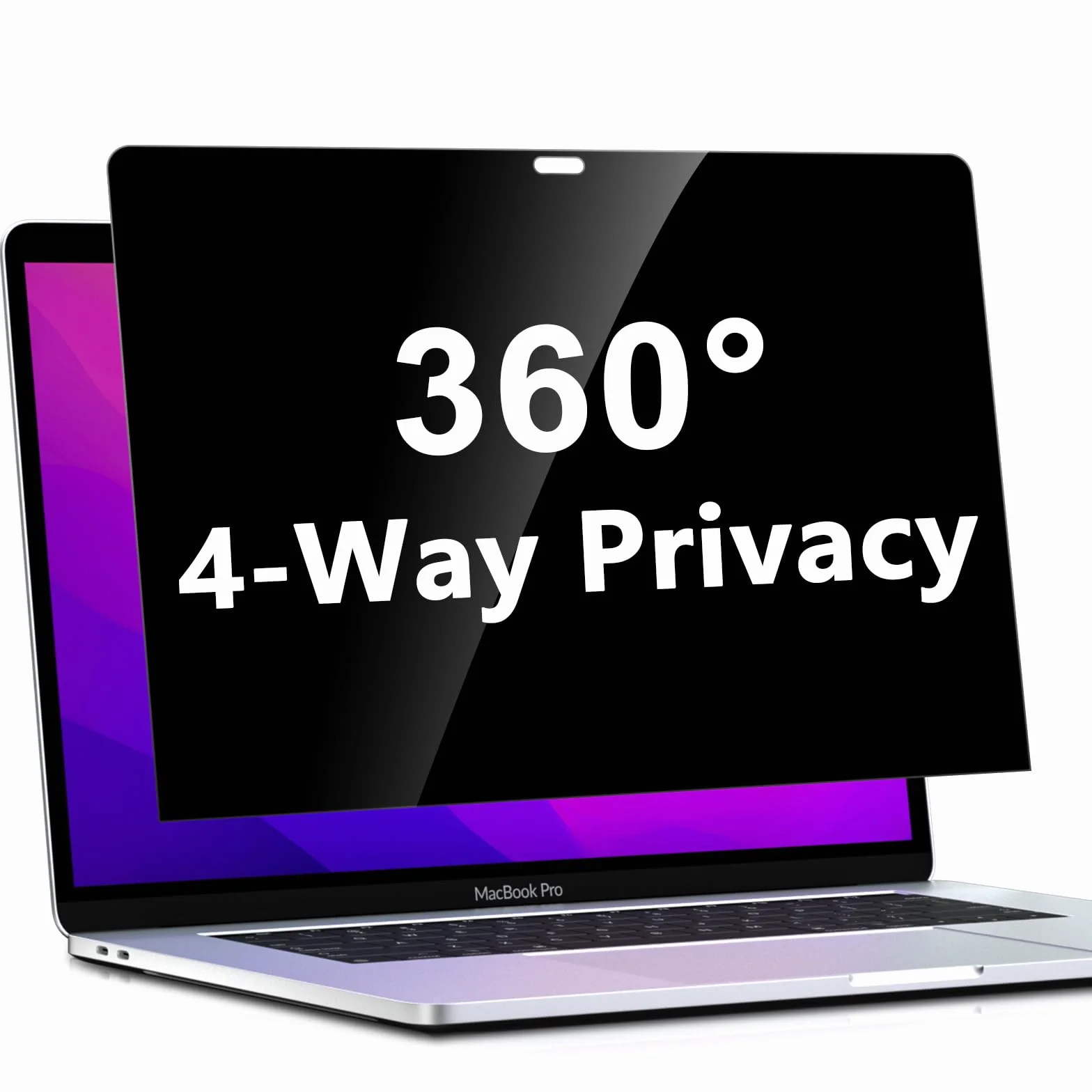 PYS 4-kierunkowa ochrona przed wzrokiem do MacBooka Air 33.0 cm (2018-2021, M1), filtr prywatności 360 stopni, matowa osłona antyodblaskowa, ochrona przed zarysowaniami