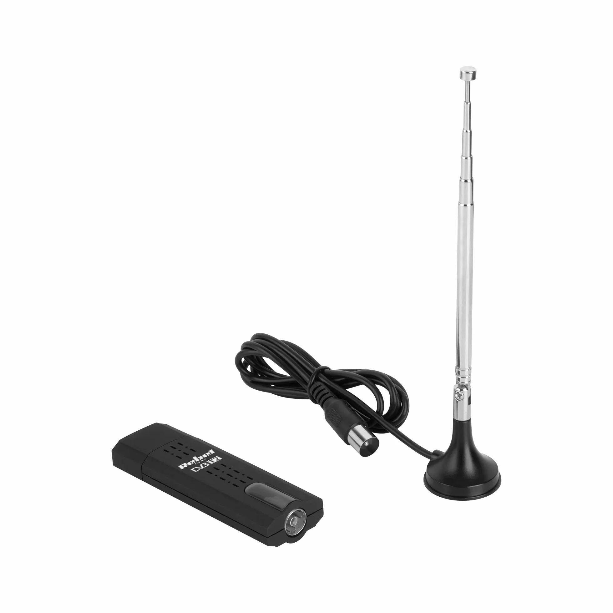 Tuner cyfrowy USB DVB-T2 H.265 HEVC REBEL KOM1060