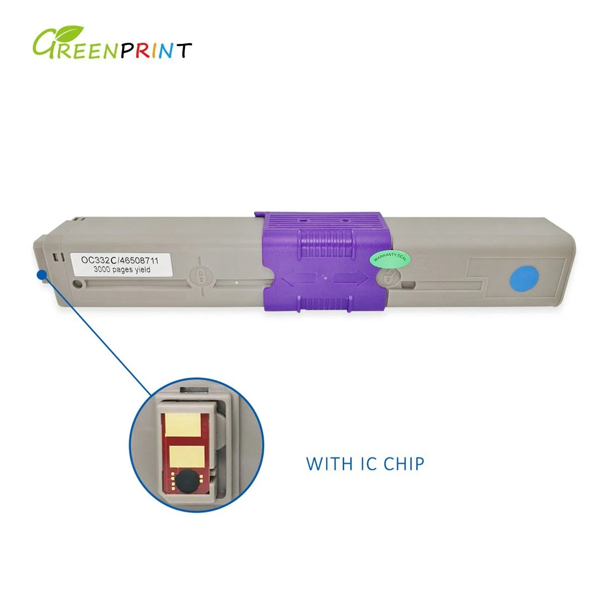 GREENPRINT 4 kolory kompatybilne kartridże z tonerem C332 MC363 3500 stron dla czarnych i 3000 stron dla C M Y do Oki Okidata kolorowa drukarka laserowa C332dn MC363dn C332dnw MC363dnw
