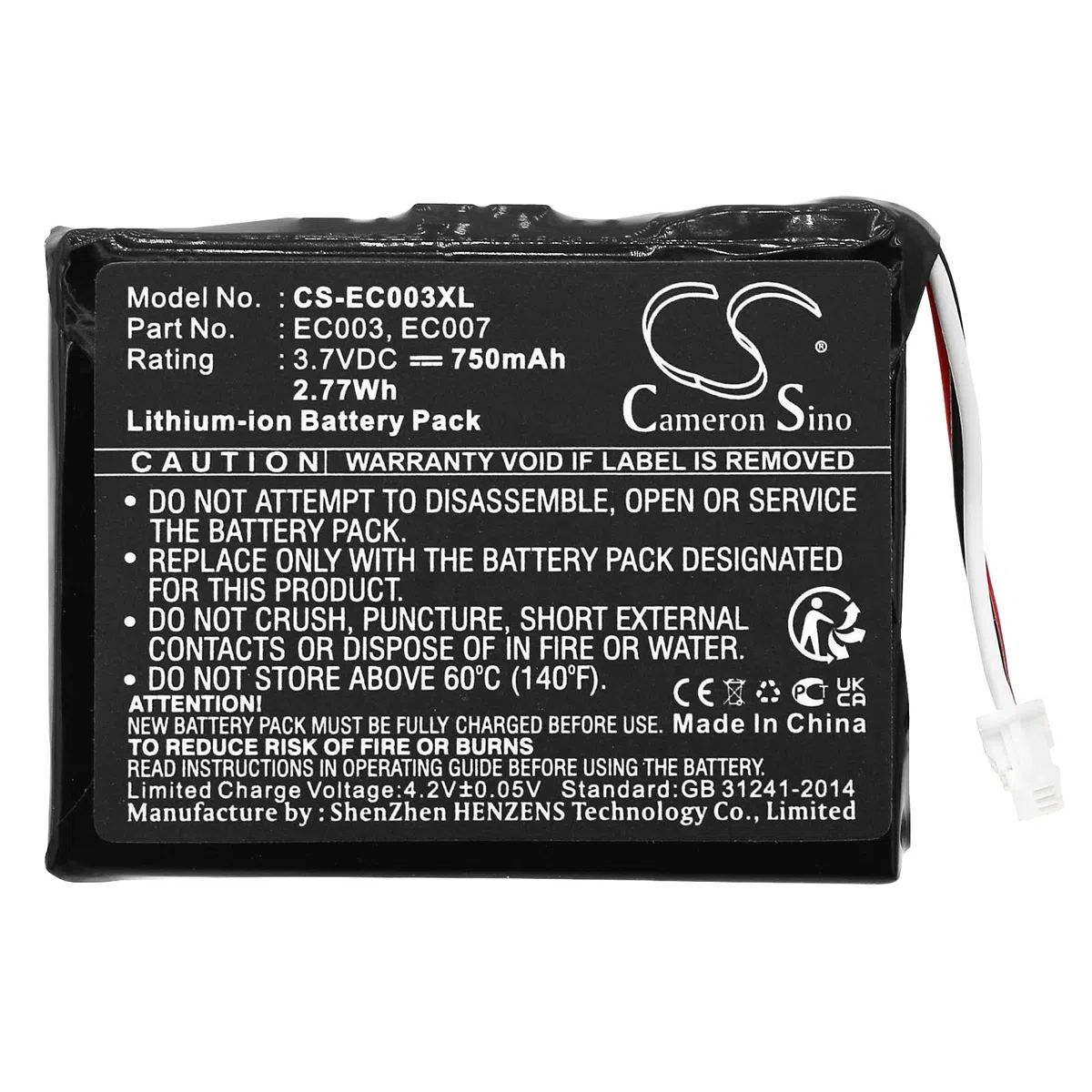 TECHTEK Bateria 750mAh kompatybilny z iPOD Mini 4GB, iPOD Mini 6GB, 4GB M9160LL/A, M9434LL/A, M9435LL/A, M9436LL/A, M9437LL/A, M9800/A, FBA