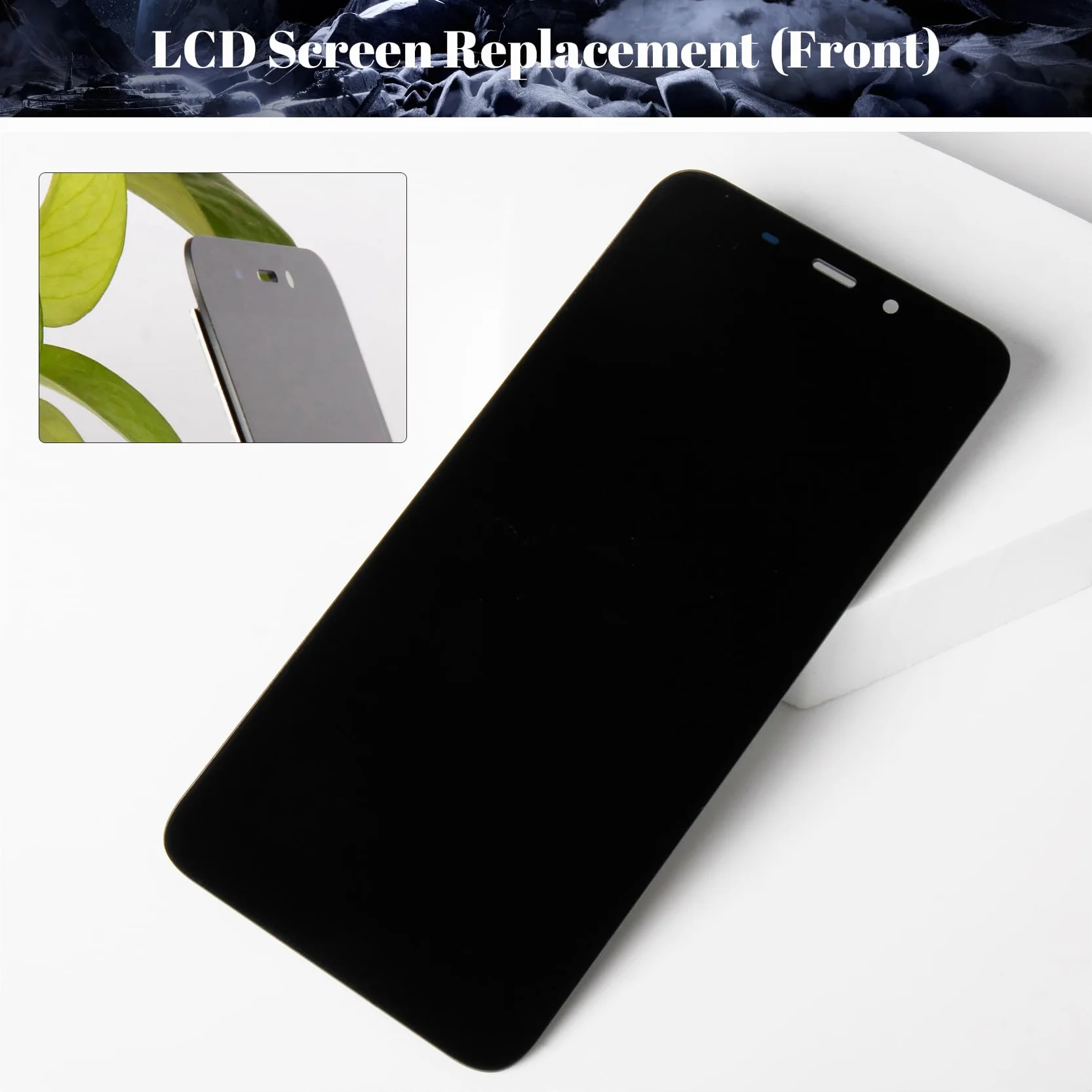 Dla Oukitel WP32 wyświetlacz LCD do Oukitel WP32 zamiennik ekranu dotykowego digitizera zestawy naprawcze (czarny, bez ramki)