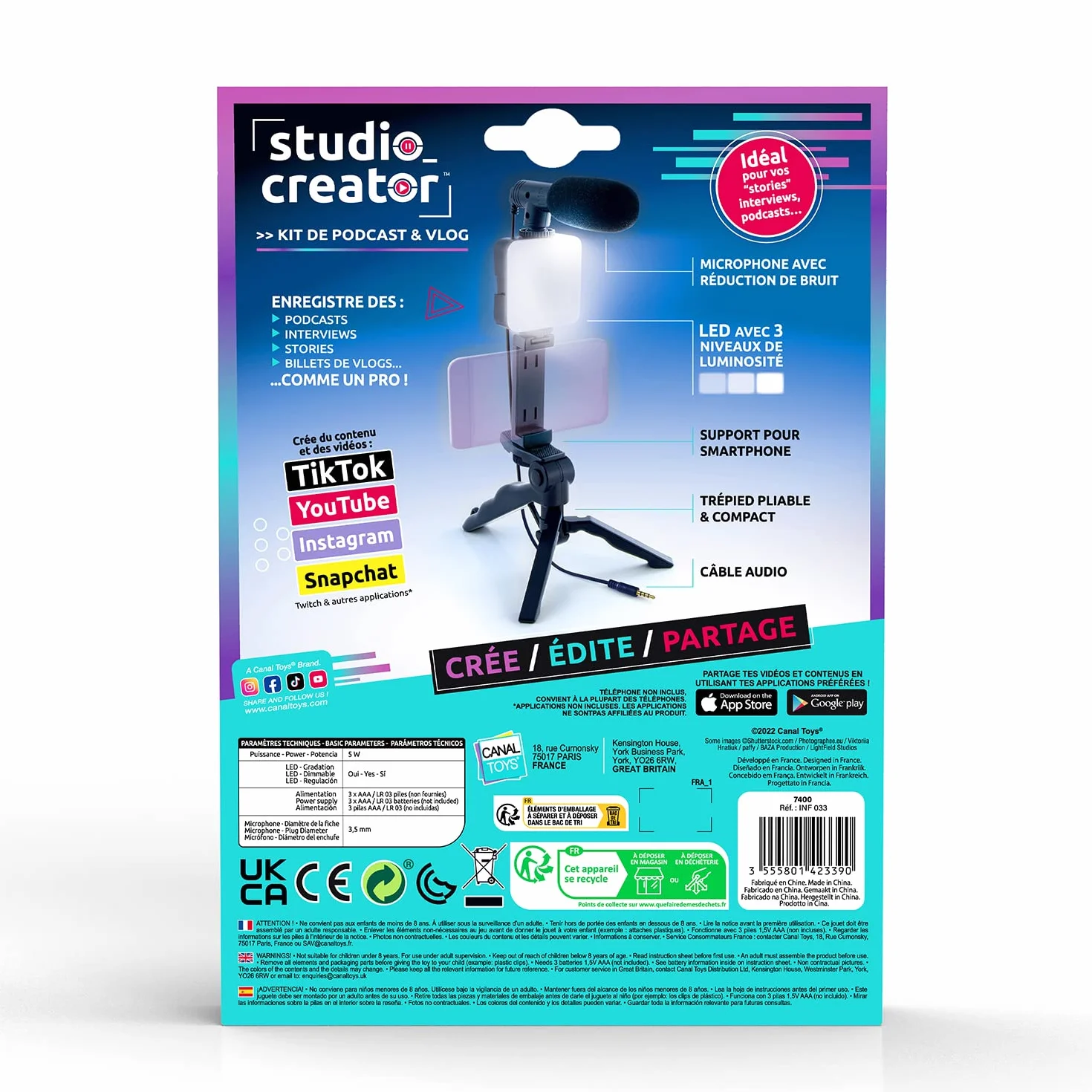 Kit de Vlogging - Canal Toys