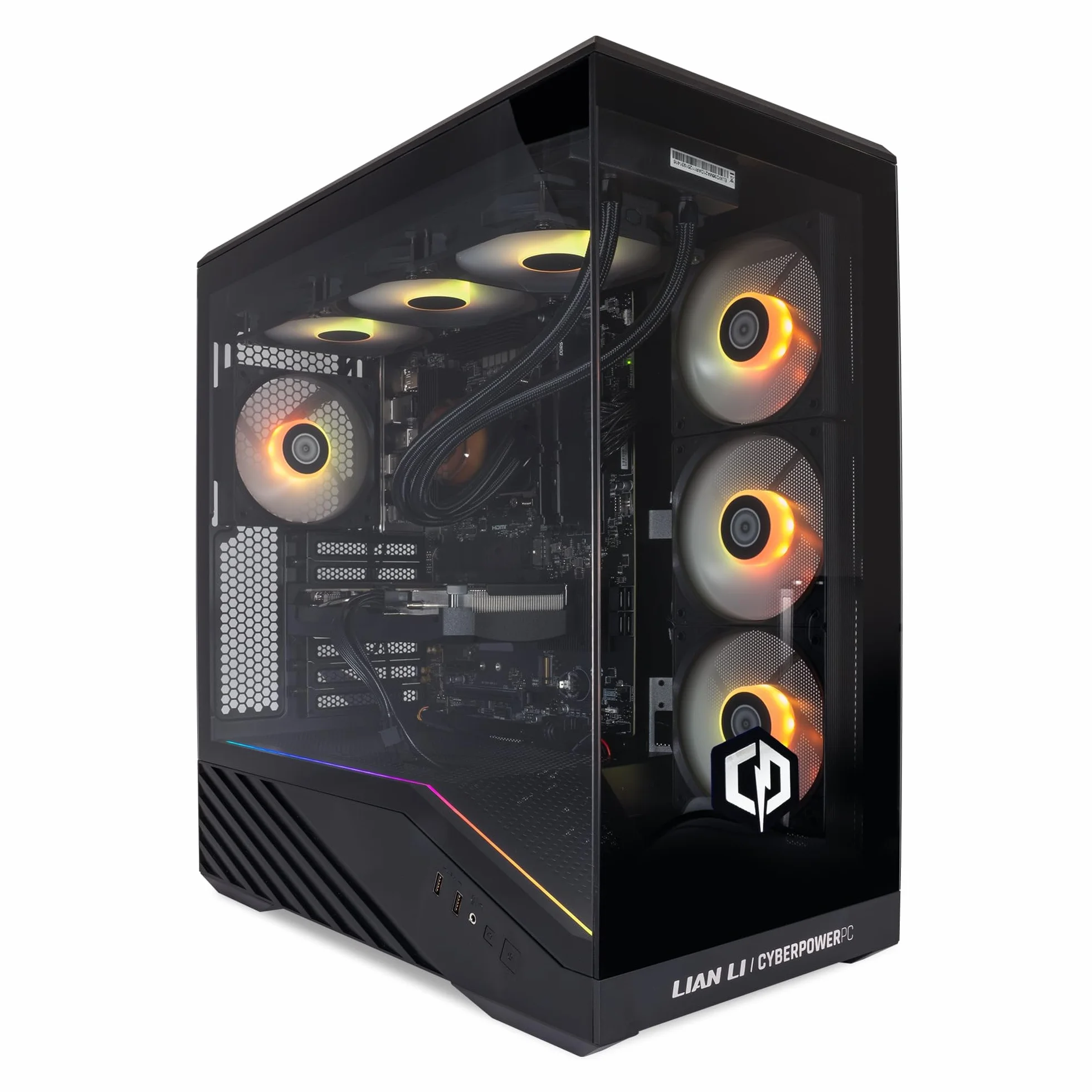 CyberPowerPC Luxe Gaming PC - Intel Core i7 12700KF, Nvidia RTX 5080, 32GB RAM, 1TB NVMe SSD, 850W PSU, Windows 11, Liquid Cooling, V100R