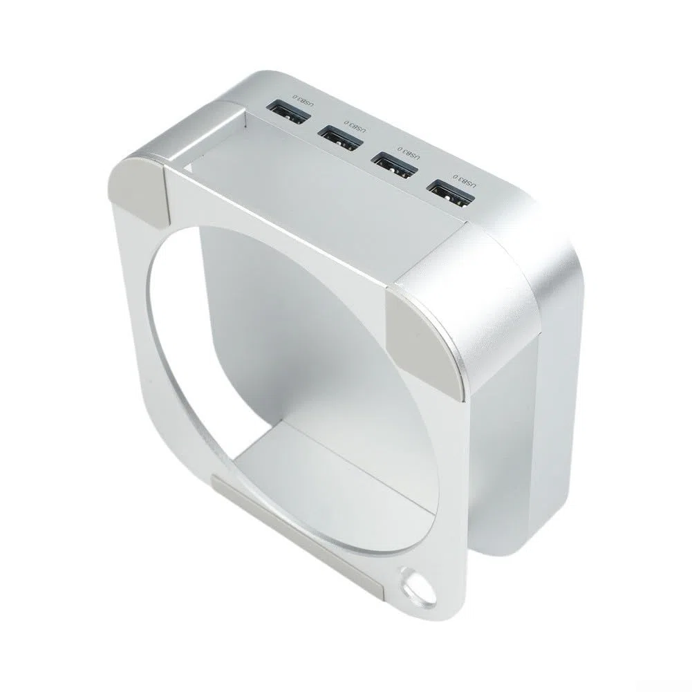 Stacja dokująca do komputera Mac do mini aluminium uchwyt pionowy USB 3.0 szybkie ładowanie, oszczędność miejsca, srebrna