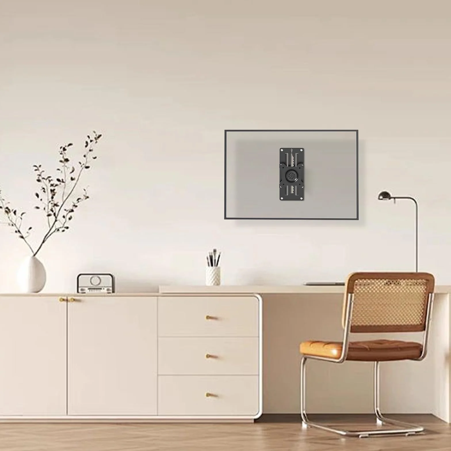 Uchwyt ścienny do monitora VESA 75x75 100x100 mm 13-35 cali 10 kg czarny