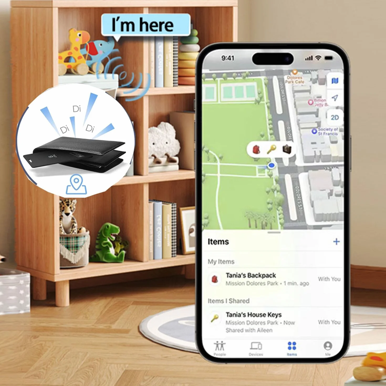Karta Ucard Wallet Tracker Bluetooth do Apple Find My iOS