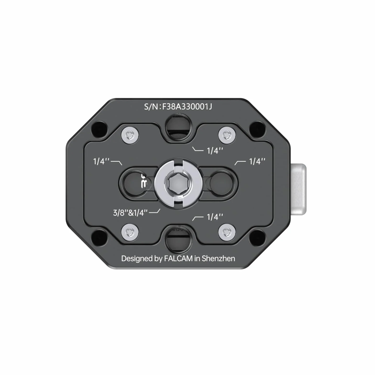 FALCAM F38 V2 Płyta szybkozłączka do kamery z aluminium stopowego, gwint 1/4" 3/8", mocowanie do kamer i statywów