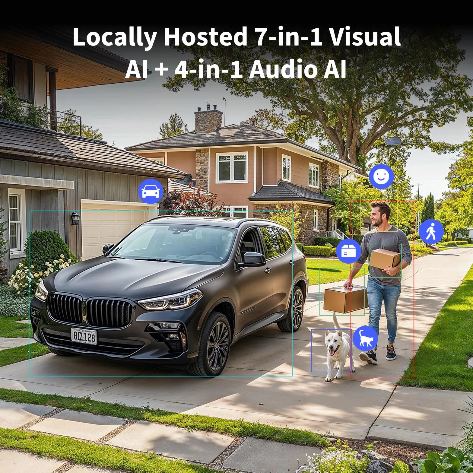 Aqara 4MP Kamera G5 Pro PoE, Zewnętrzna Kamera Bezpieczeństwa z Funkcją Noktowizorem z Prawdziwymi Kolorami, Bezpieczne Wideo HomeKit, Wykrywanie Lokalne, Thread/Zigbee, Obsługa Alexa, Google (Szary)