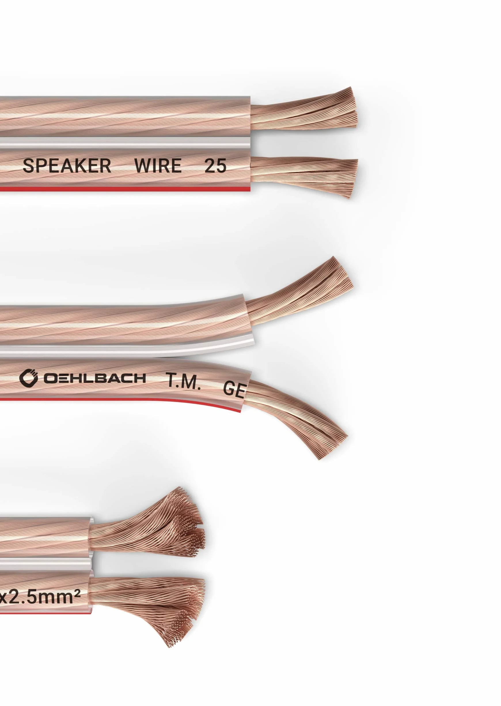 Oehlbach 102 Kabel do Głośników, Przezroczysty, 10m