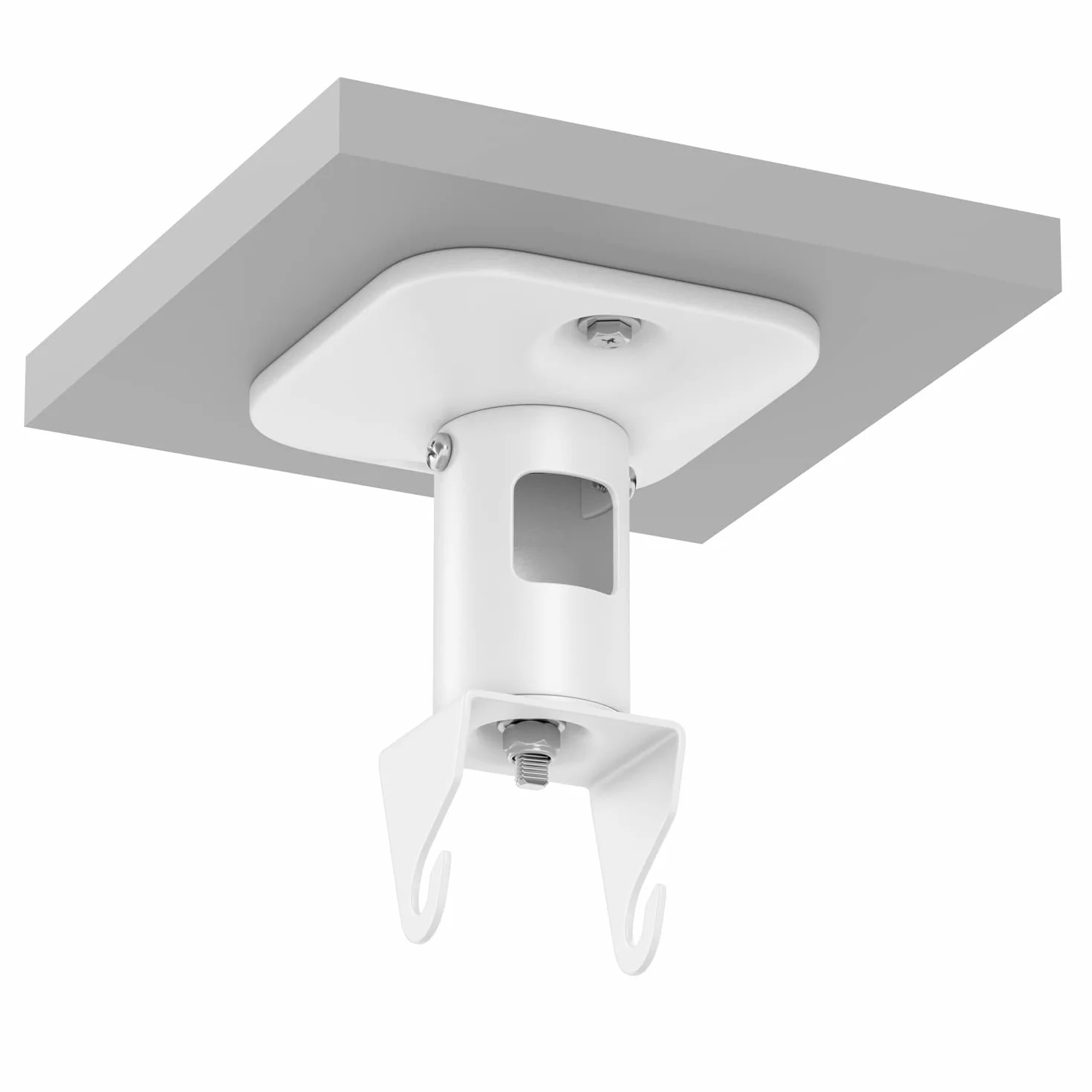 deleyCON uchwyt sufitowy do projektora 15 kg 215 mm obrotowy 360° biały