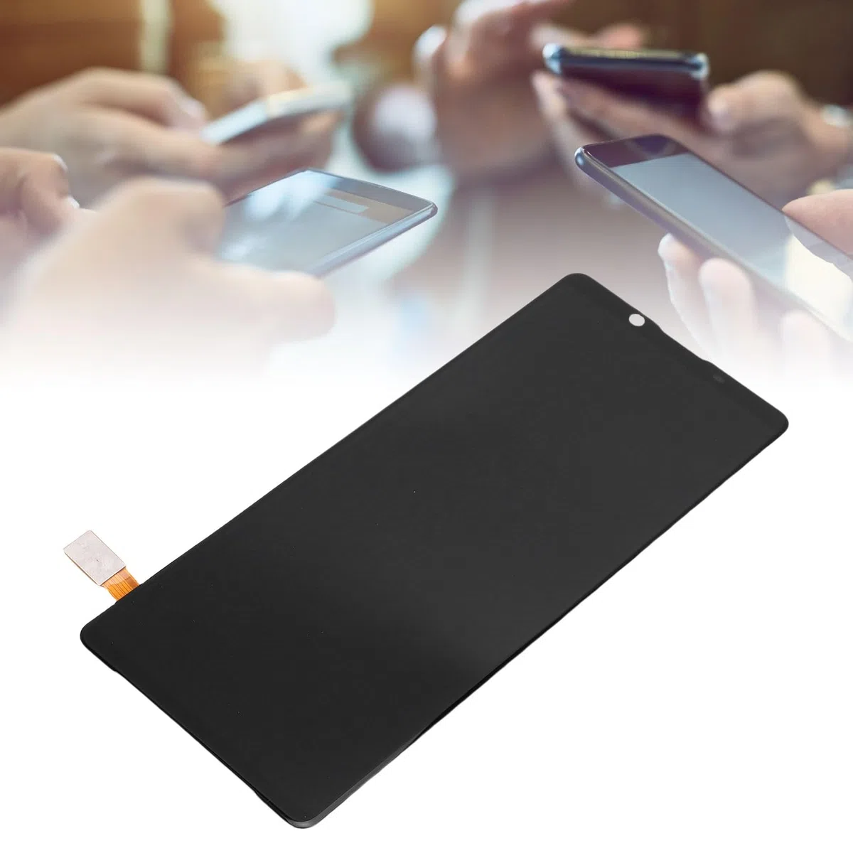 Cryfokt Zamiennik Zespołu Digitizera z Ekranem Dotykowym Telefonu do Xperii 1II XQ-AT52 XQ-AT51, w Zestawie Niezbędne Akcesoria Naprawcze, Organiczny materiał Diody Elektroluminescencyjnej
