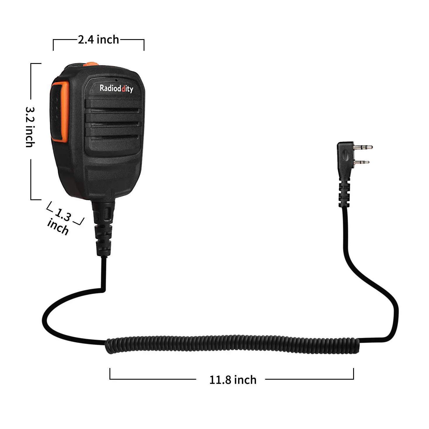 Radioddity RS22 przenośny głośnik mikrofon do GD-77 DM-5R DMR radiotelefon