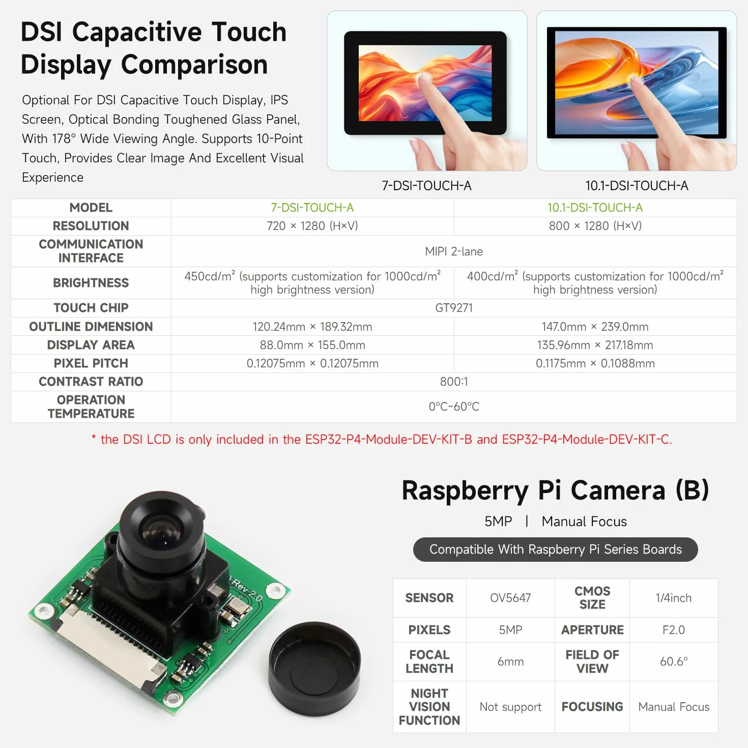 Waveshare ESP32-P4-Module Basic Kit, ESP32-P4-Module High-Performance Development Board, Based On ESP32-P4 & ESP32-C6, Supports Wi-Fi 6 & BT 5/BLE, with Speaker