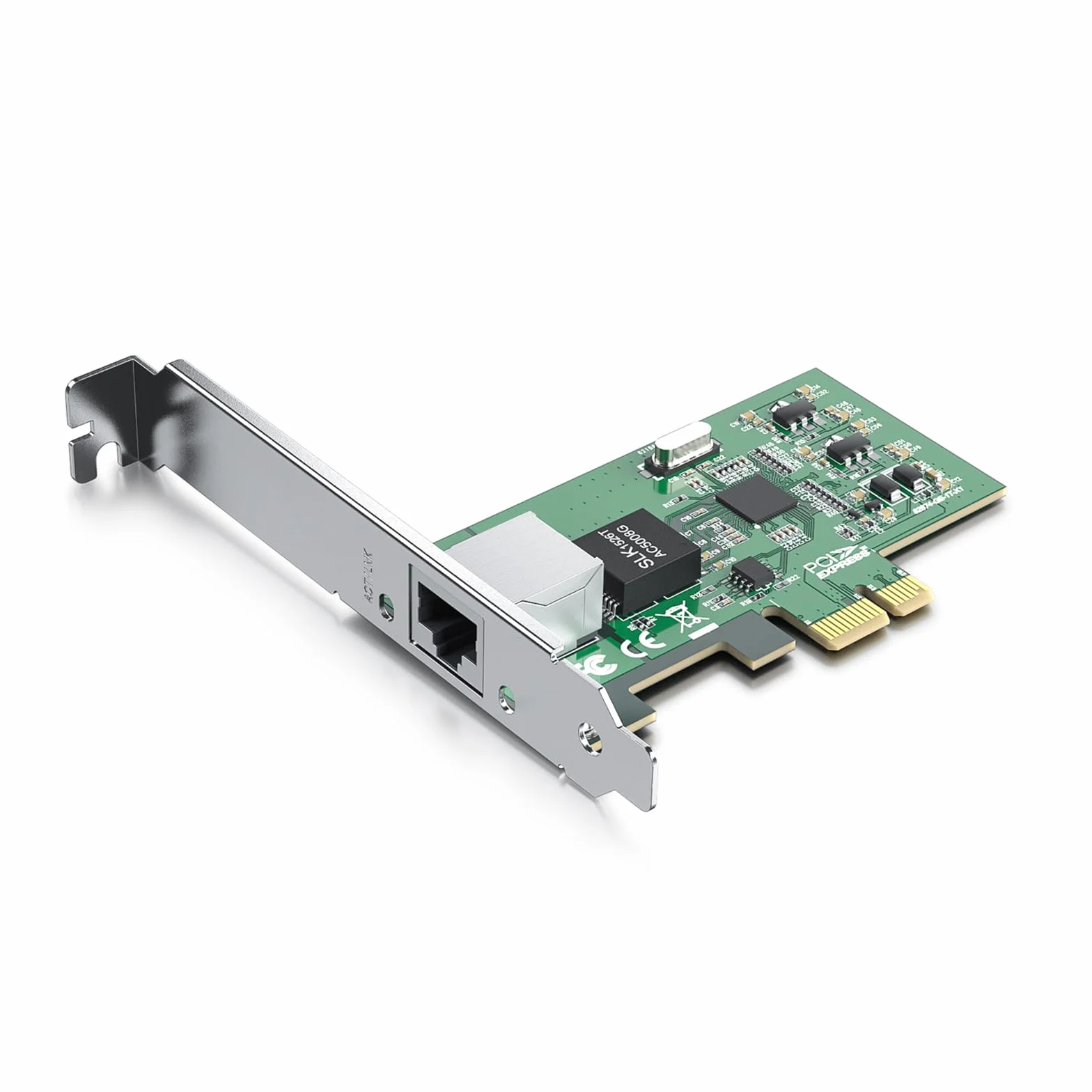 10Gtek 10/100/1000Mbps Gigabit PCI-e adapter sieciowy (NIC) z chipem Intel 82574L | Single Copper RJ45 Port | PCI-e X1 | Porównaj do Intel EXPI9301CT / EXPI9301CTBLK