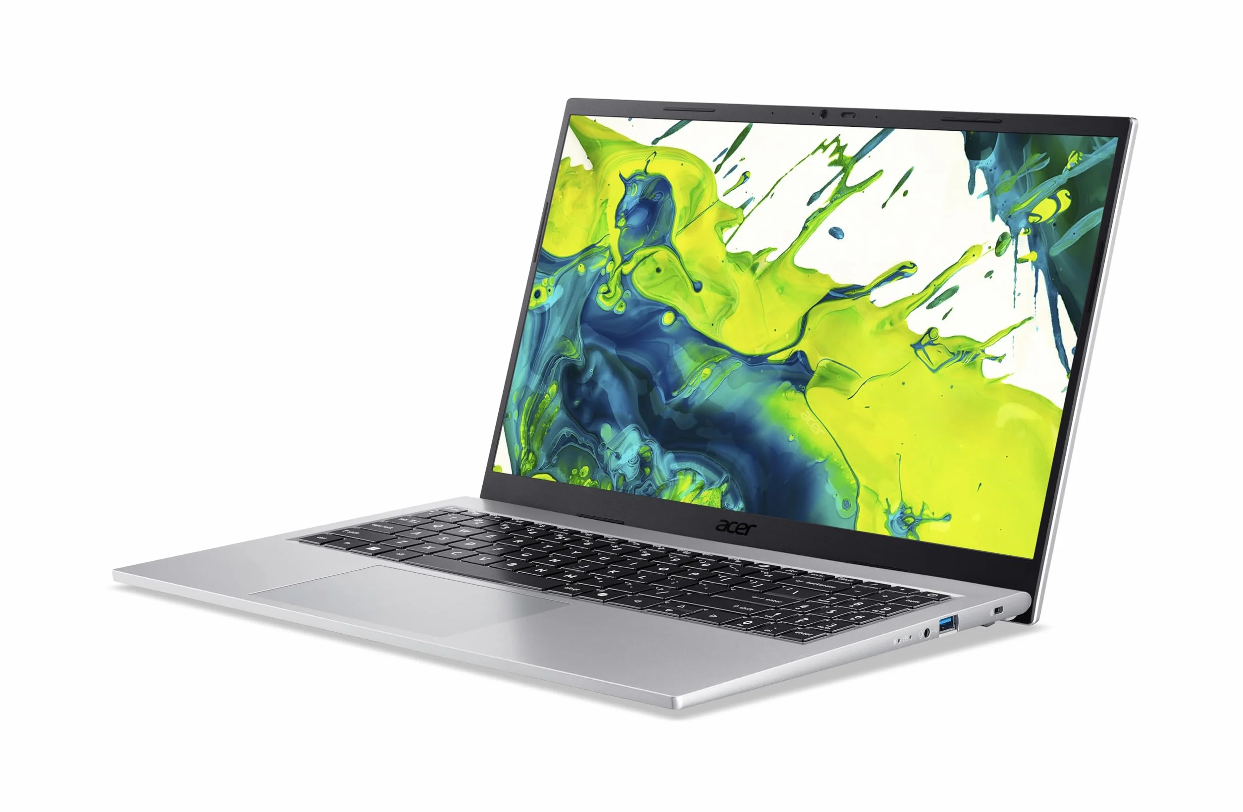 Acer Aspire Go 15 (AG15-72P-79N5) laptop, wyświetlacz FHD IPS 15,6", Intel Core 7 150U, 16 GB RAM, 512 GB SSD, karta graficzna Intel, Windows 11, klawiatura QWERTZ, srebrna