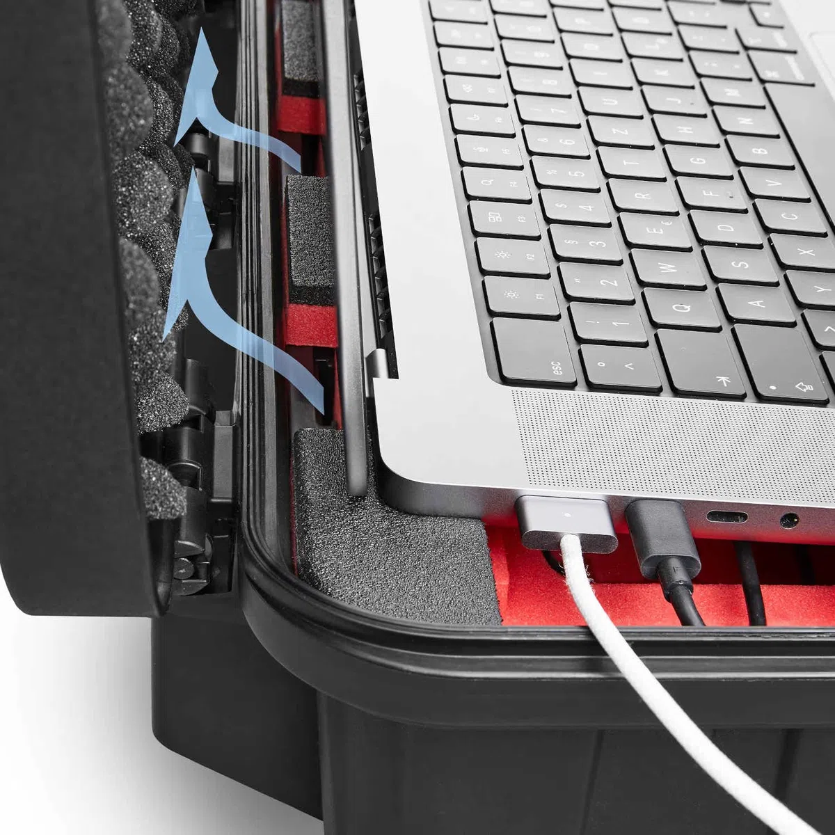TomCase Walizka do Macbooka, wytrzymała i wodoszczelna walizka ochronna ECO (IP65) na laptopa/notebooka, czarny, 14", Case
