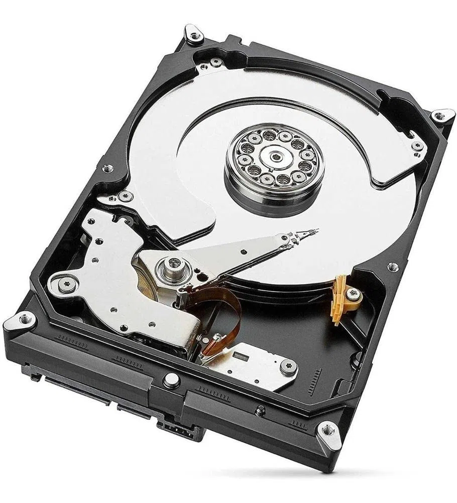 Seagate SkyHawk 4TB wewnętrzny dysk twardy HDD, do nagrywania wideo z maksymalnie 64 kamerami, 3,5 cala, 64 MB pamięci podręcznej, SATA 6 GB/s, srebrny, w zestawie 3 lata Rescue Service, nr modelu: