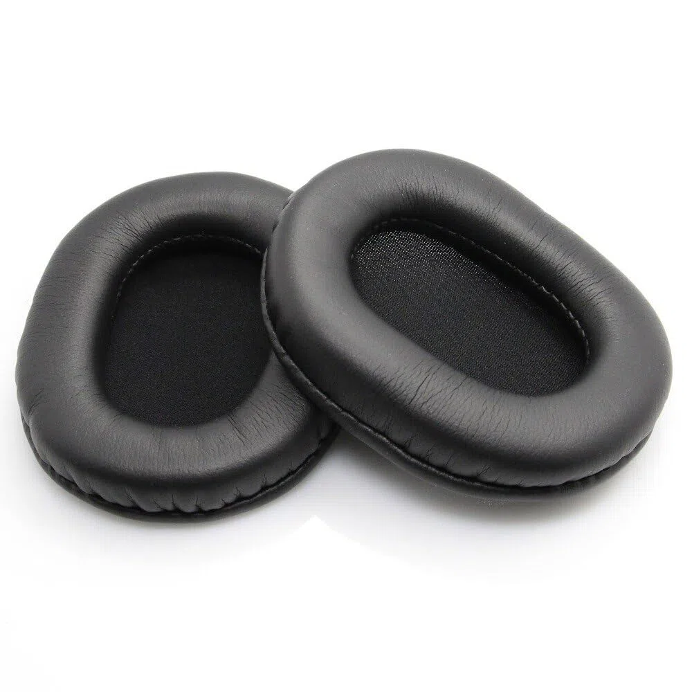 Zapasowe Nausznik do Audio Technica ATH-M50 / M50X / M50XBT / M50RD / M40X / M30X / M20X / MSR7 / SX1 Słuchawek od MMOBIEL - Memory Foam i Protein PU Wymienna Poduszka Uszu - Pady Nauszne - Czarny