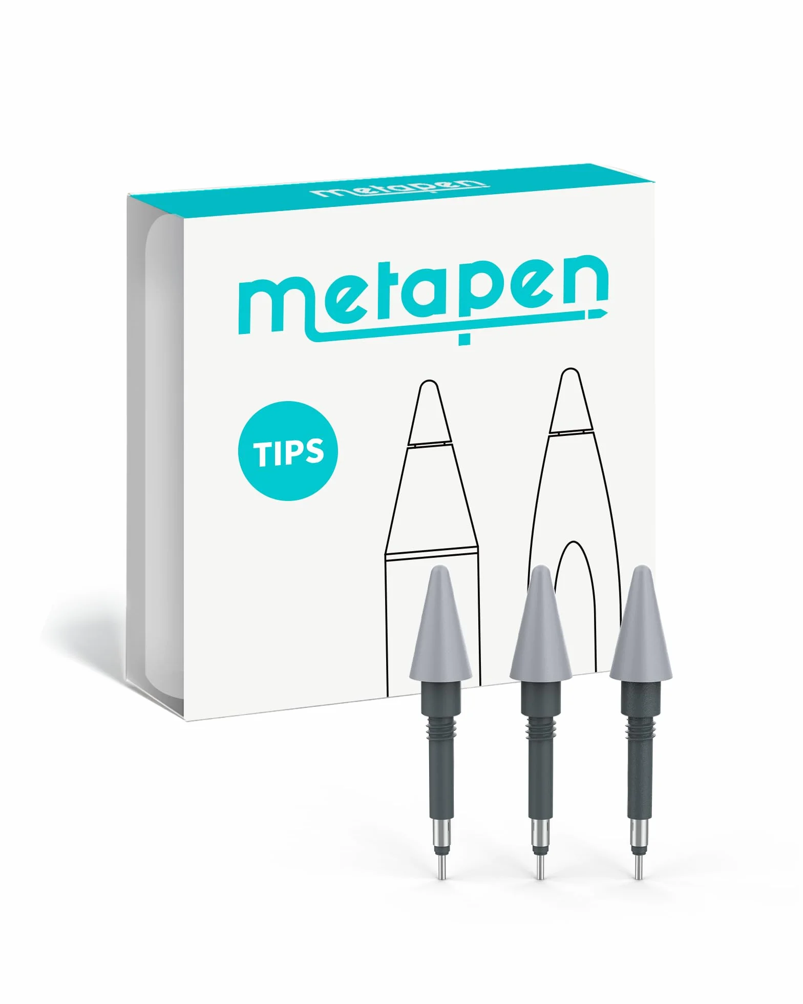 Metapen Stylus M3 Pro Wskazówki 3 szt. szary