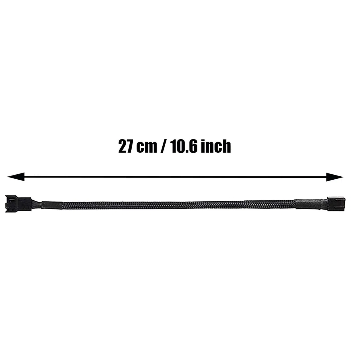 Gebildet 6 szt. 4pinowy PWM Przedłużacz Wentylatora Złącze kabla Zasilającego Obudowa Męska na Zeńska do Komputera (26 cm)