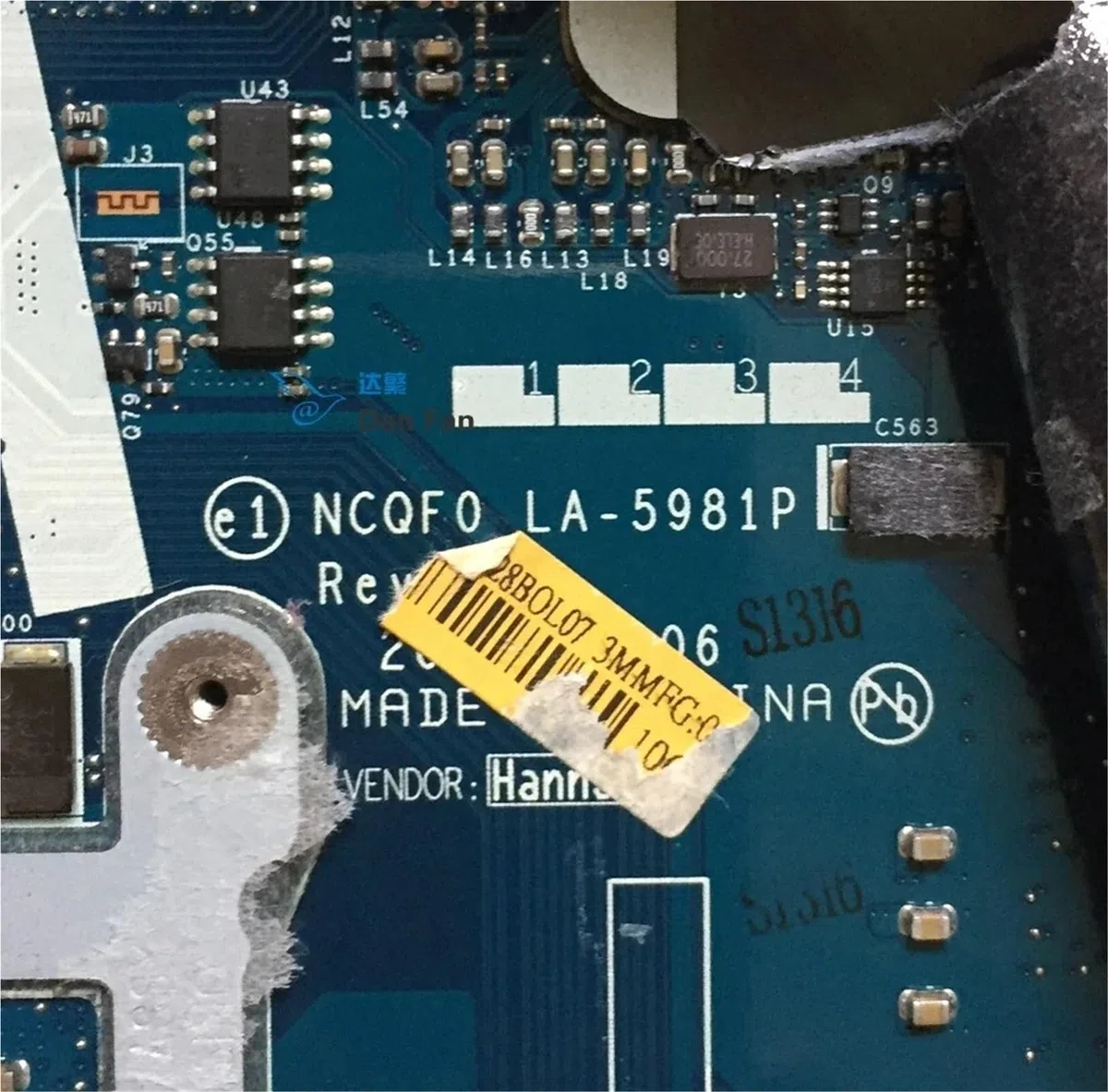 Płyta główna laptopa 5943G 5943 LA-5981P płyta główna