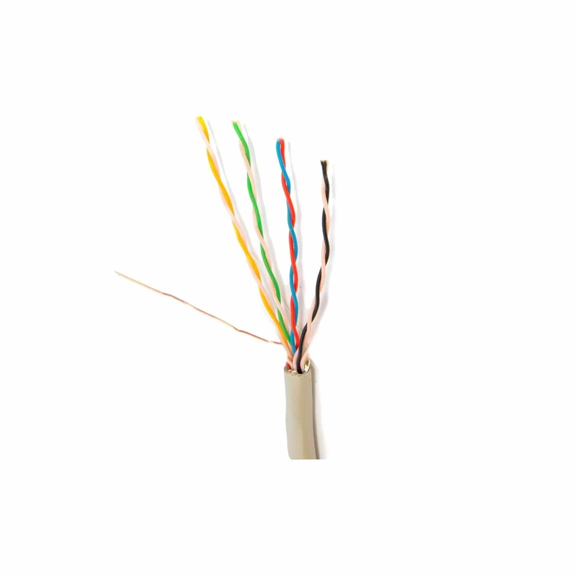 PremiumX Kabel Telefoniczny 100m 4-Żyły 4x2x0,6mm J-Y(ST) Y - Kabel Instalacyjny, Kabel Telekomunikacyjny, Ekranowanie Aluminiowe, Projekt CCA, do Użytku Wewnętrznego/Zewnętrznego