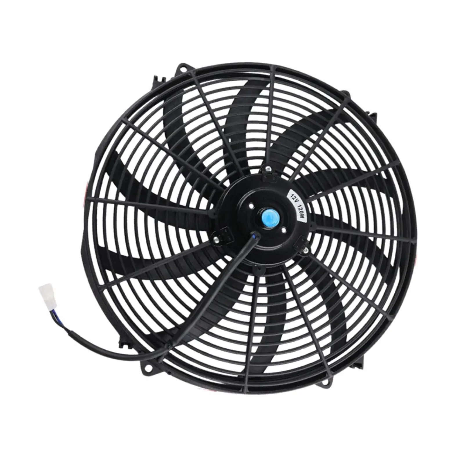 Zestaw Chłodzący Wentylator Chłodnicy Silnika Samochody Klimatyzacja Naprawa Zakrzywione Łopatki Uniwersalne Akcesoria Część Chłodnica Chłodzenie Radiator przewodzącym(14inch 12V90W)
