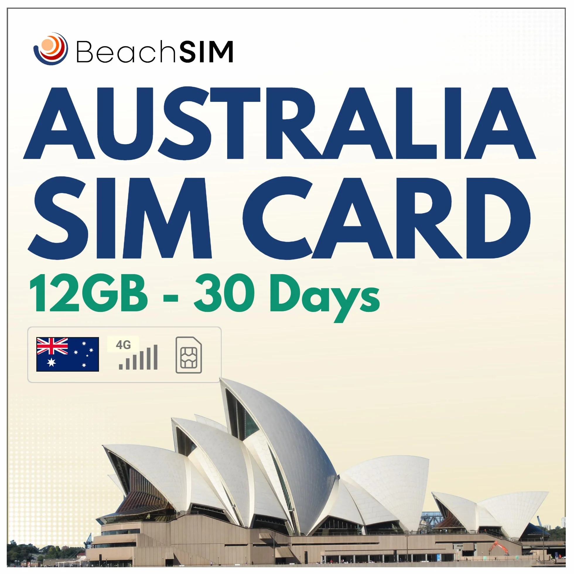 Karta SIM Australia. 12 GB danych przy prędkościach 4G/5G. Sieć Optus. Darmowy roaming w nowej wersji. Karta SIM z danymi przedpłaconymi. Szybka aktywacja. Ważna przez 30 dni.