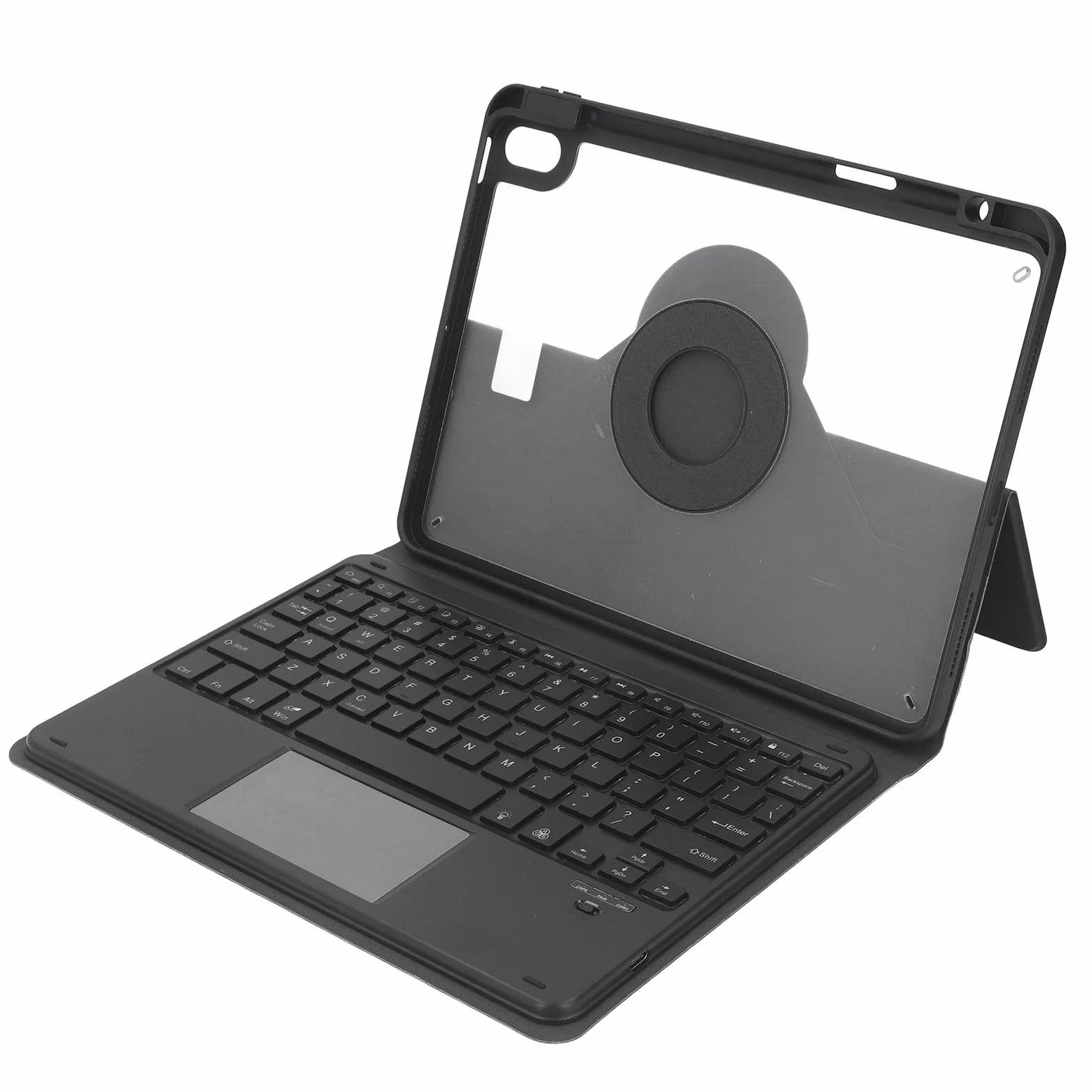 Etui na klawiaturę do Tabletu iOS Air 4 5 6 2024, Bezprzewodowa Bluetooth z Gładzikiem, Skórzana Obudowa