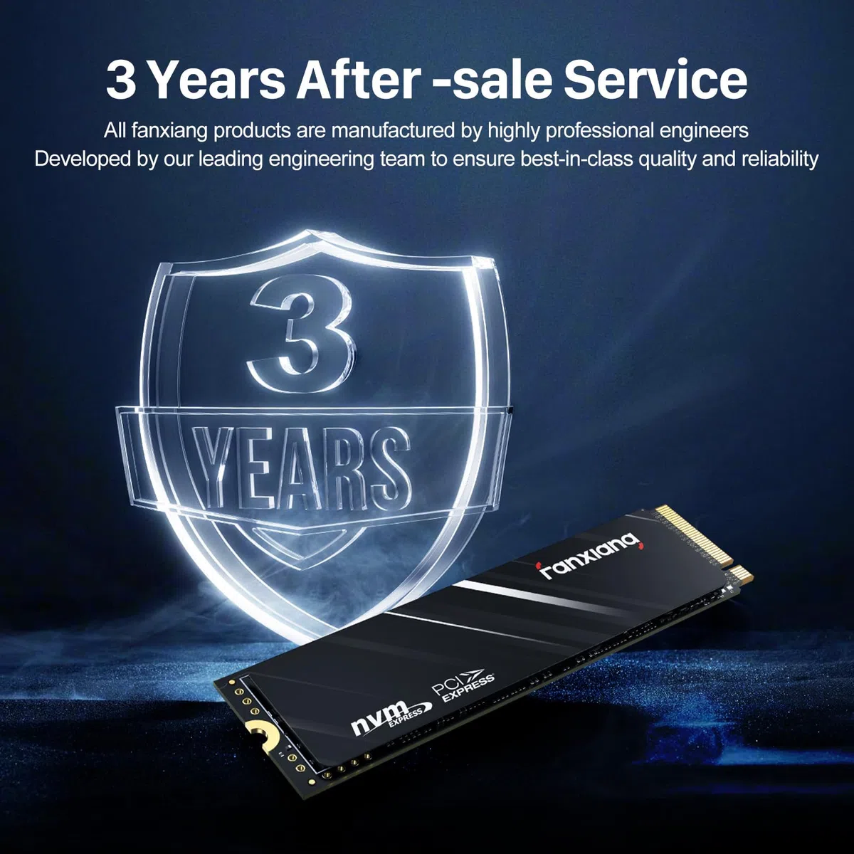 fanxiang SSD 4TB NVMe M.2 2280 PCIe Gen3X4 - do 3200 MB/s - wewnętrzny dysk SSD SSD kompatybilny z notebookami i komputerami stacjonarnymi - S501Q