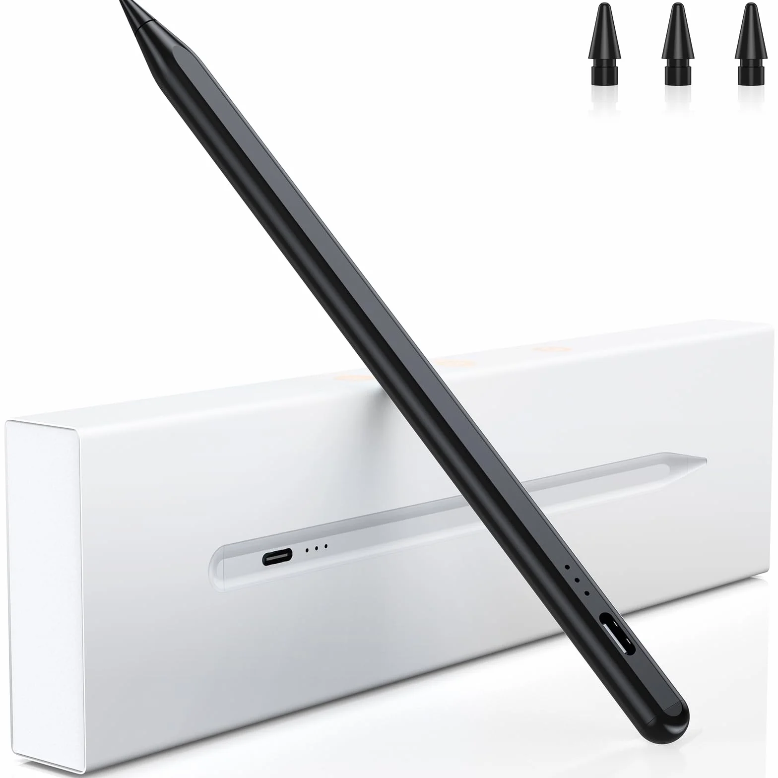 Rysik do iPada, (2018-2025) Pencil 2. generacji do Apple z wydajnością szybkiego ładowania Palm Rejection i czułością na nachylenie Stylus do i Pad 6-10, i Pad Pro 13''/12,9''/11'', Mini 6/5, Air 5/4