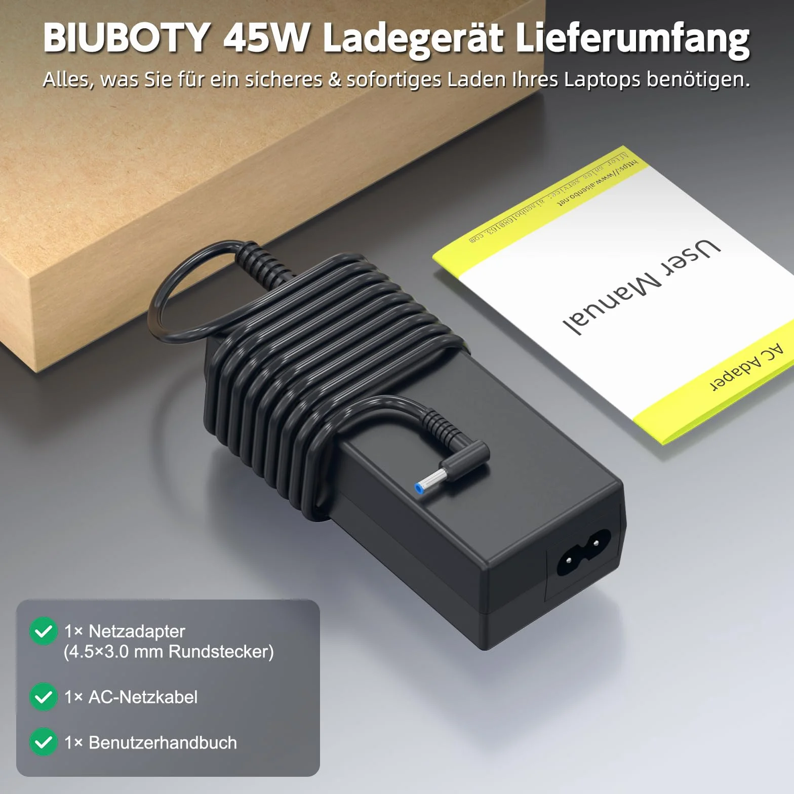 HP 45W Laptop Ładowarka do HP Probook 430 440 450 470 Elitebook 840 850 250 255 G3 G4 G5 G6 G7 G8 Pavilion X360 Notebook 14 15 Seria Zasilacz 19,5V 2.5 31A