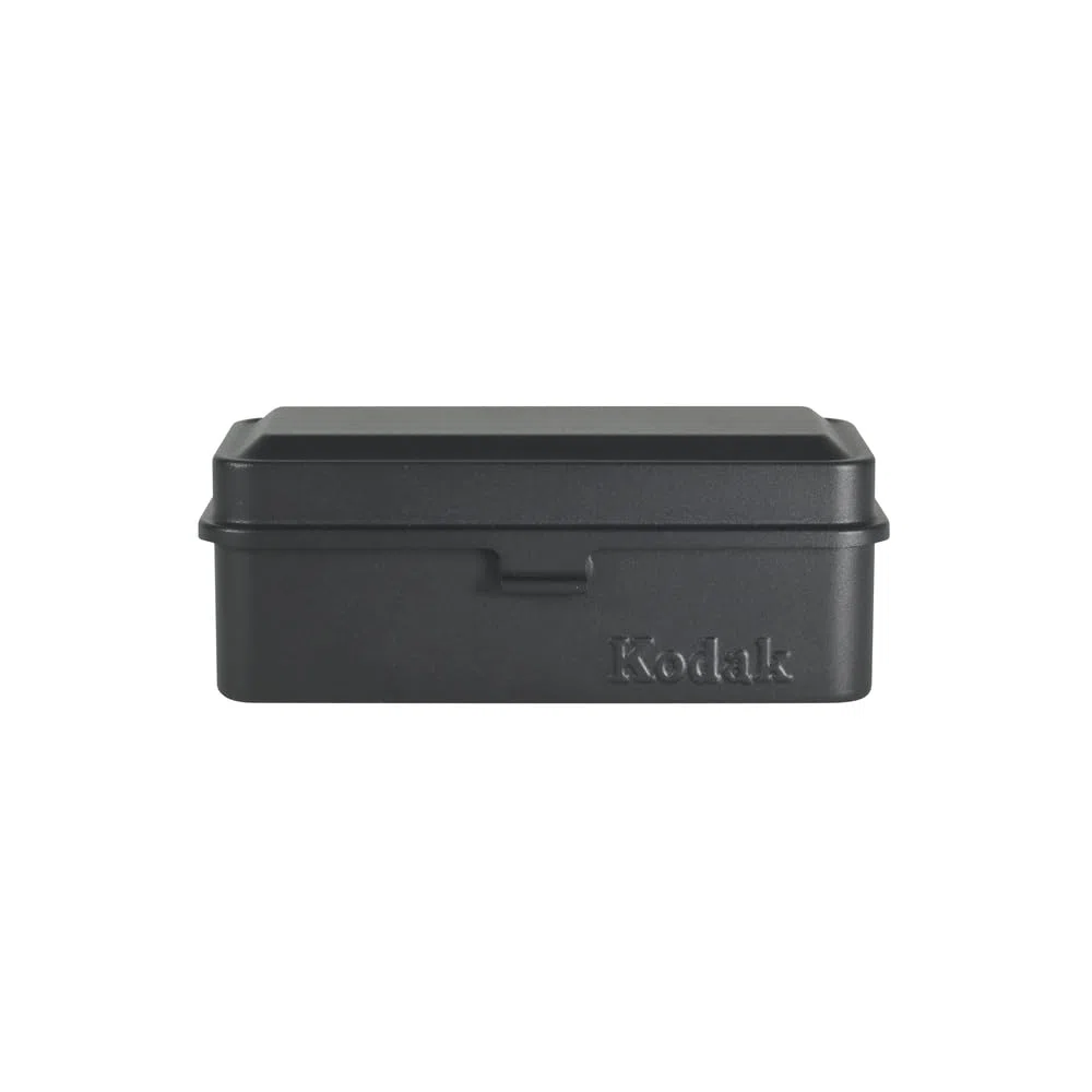 KODAK Film Case Etui foliowe 120/135 – na 8 rolek 120 folii / 10 rolek folii 35 mm - stalowa obudowa retro do sortowania i zabezpieczania folii (czarna) (folia nie jest dołączona)
