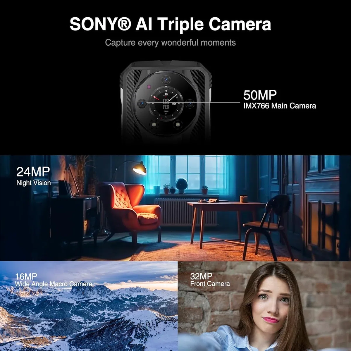S110 12GB/256GB czarny - wytrzymały telefon komórkowy marki