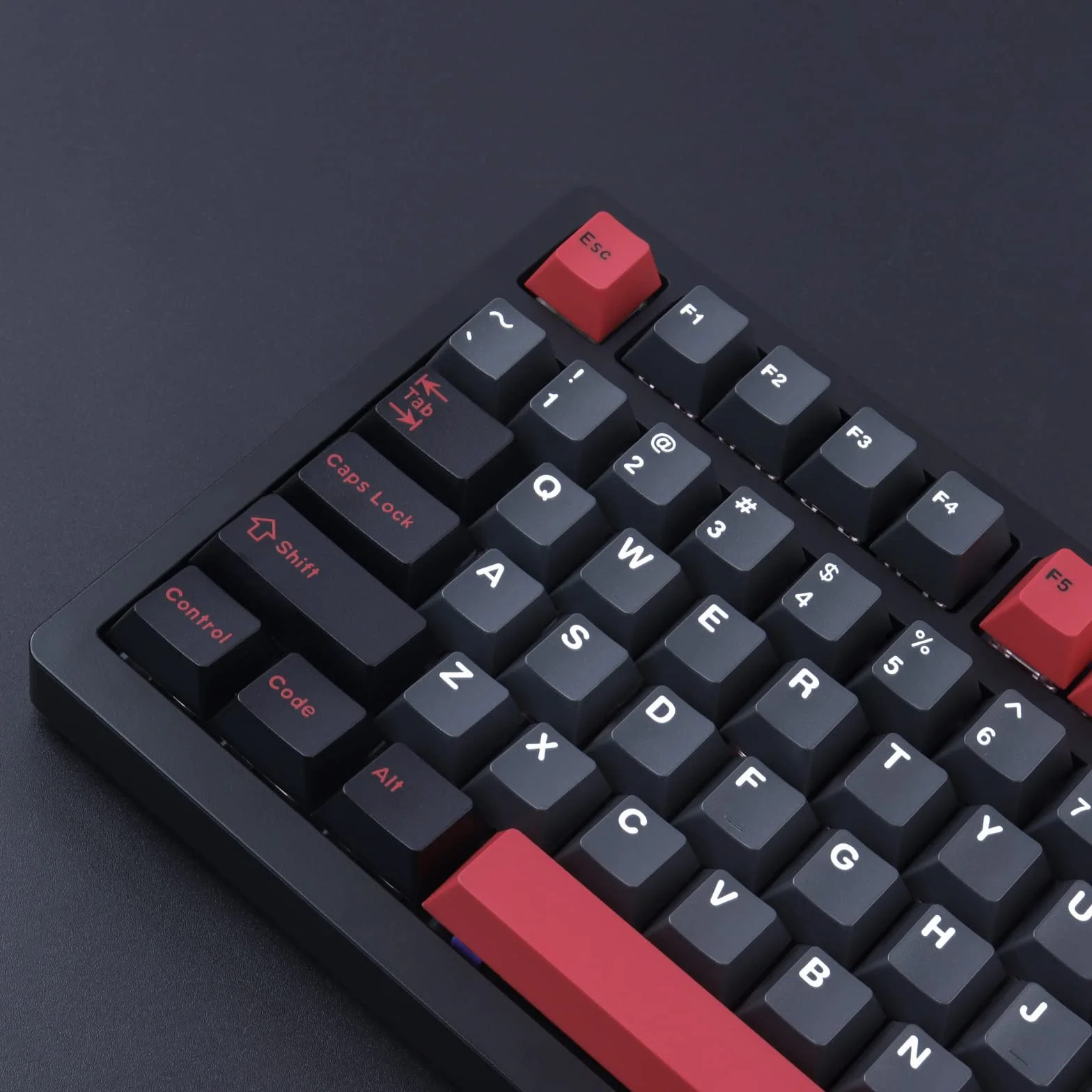 Nasadki klawiszowe Evil Dolch Double Shot, 170 klawiszy, profil Cherry, ABS, nasadki na klawisze do przełączników MX, układ ISO/ANSI, klawiatura mechaniczna