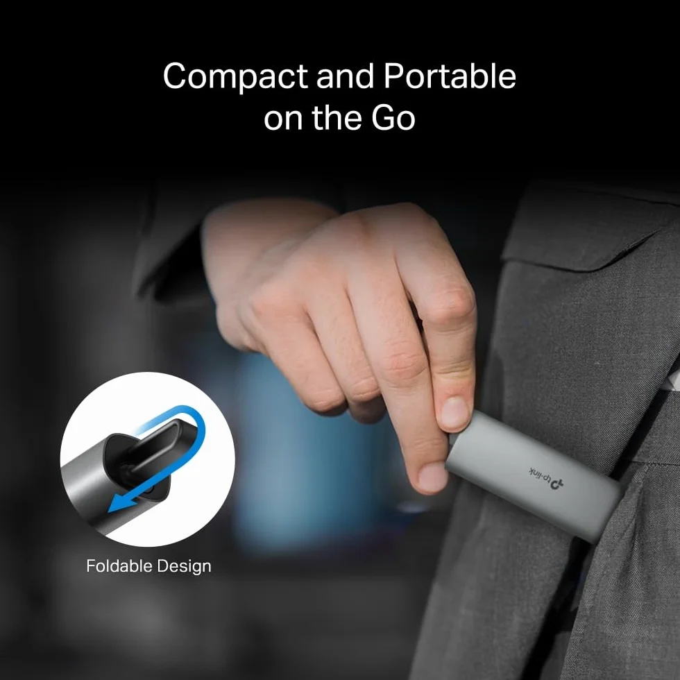 TP-Link UE302C | Adapter USB-C do Ethernet 2.5 Gbps | Plug & Play | Port RJ45 | Kompaktowy design