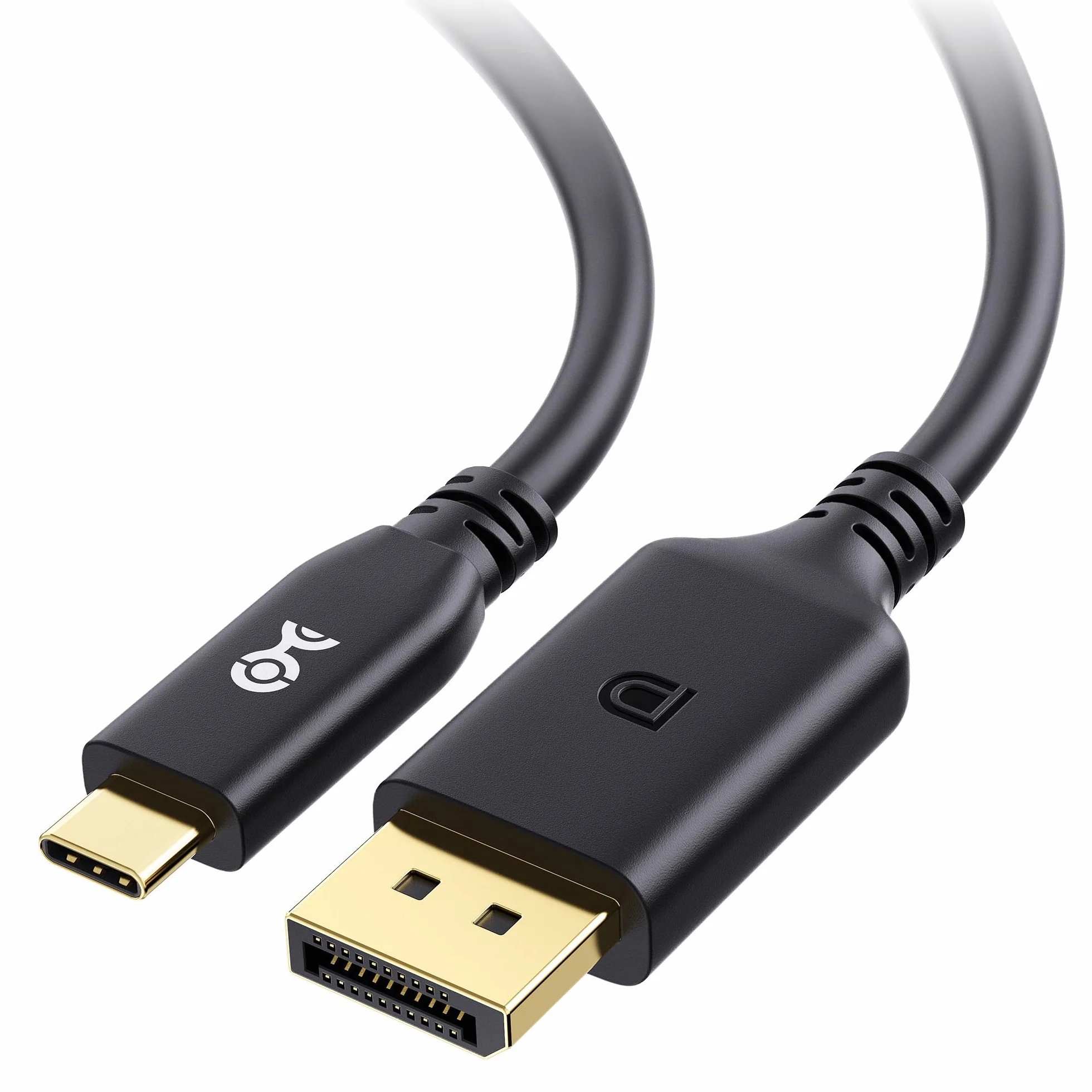 Cable Matters Certyfikat VESA: jednokierunkowy kabel USB C do DisplayPort 2.1 40 Gb/s, 2 m, obsługuje DP40, 8K przy 120 Hz / 4K przy 480 Hz (kabel Thunderbolt 4 do DisplayPort), Czarny